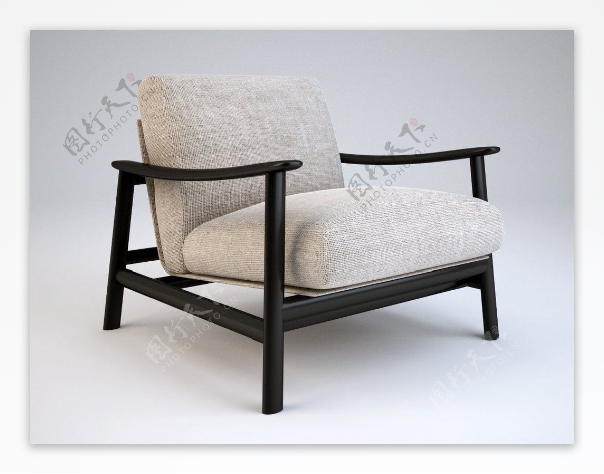 新中式椅子模型