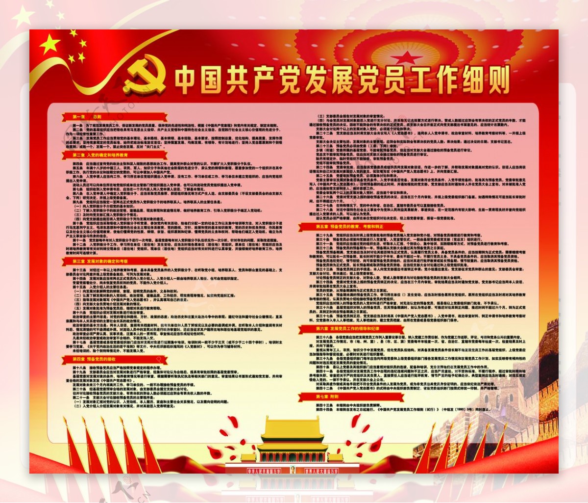 中国共产党发展党员工工作细则
