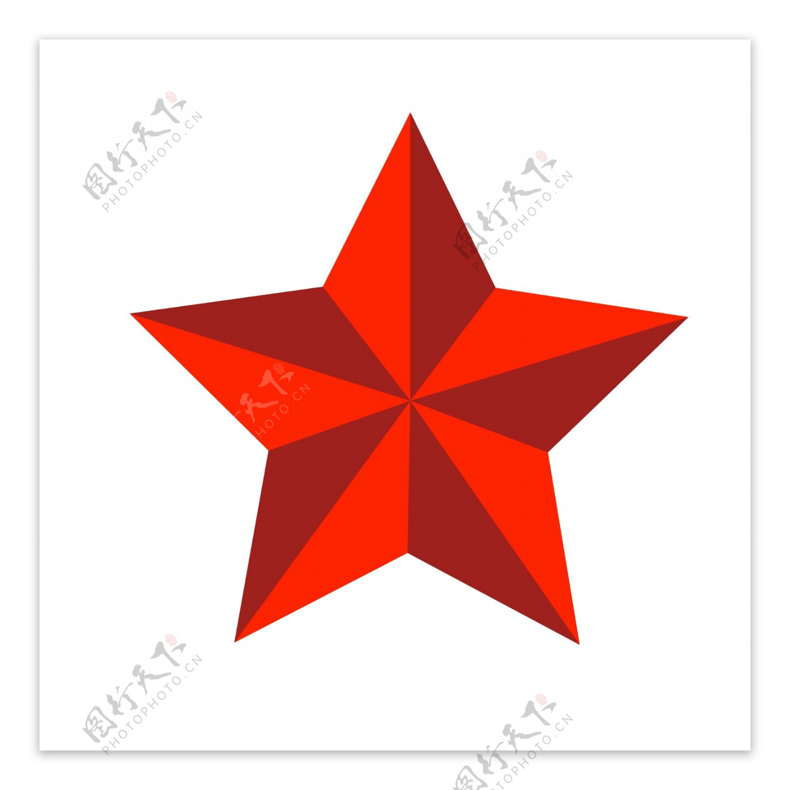 五角星简约元素设计可商用