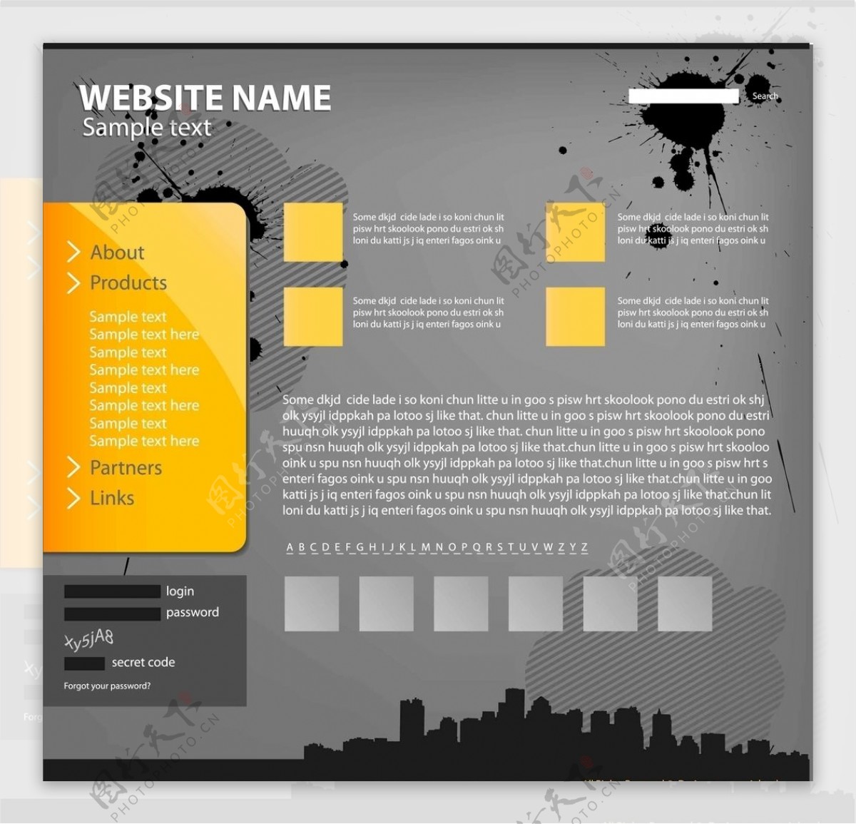 网页模板设计