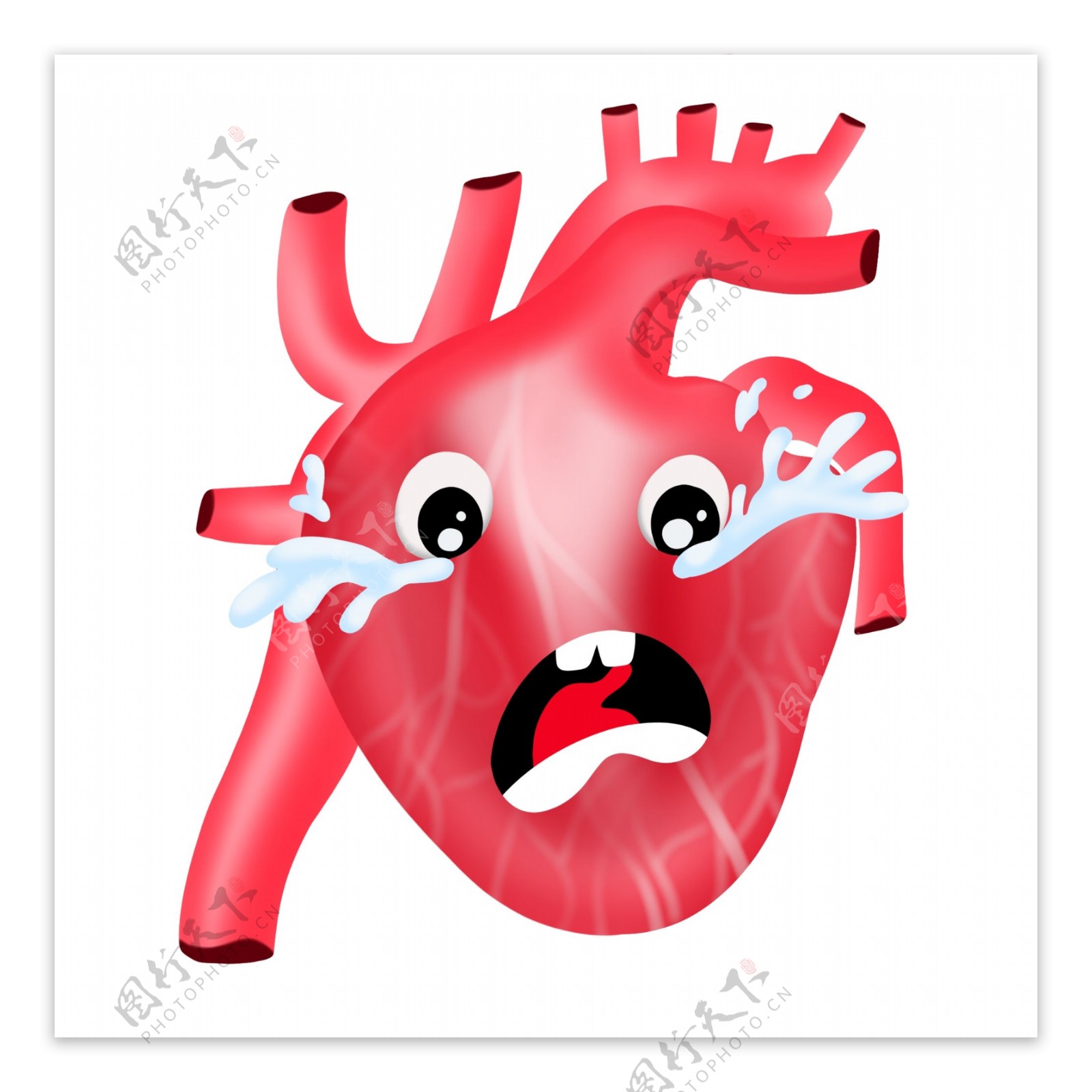 全国爱肝日元素五脏六腑卡通心脏人体内脏