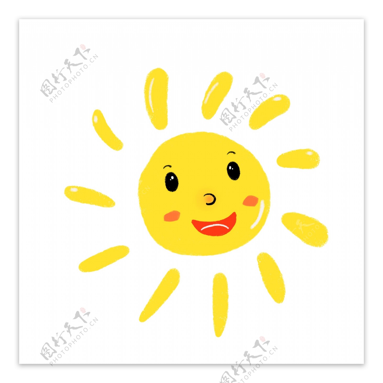 太阳笑脸表情正面矢量图__网页小图标_标志图标_矢量图库_昵图网nipic.com