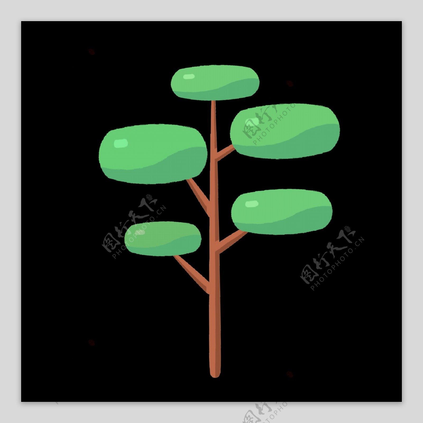 绿色果树分类图标