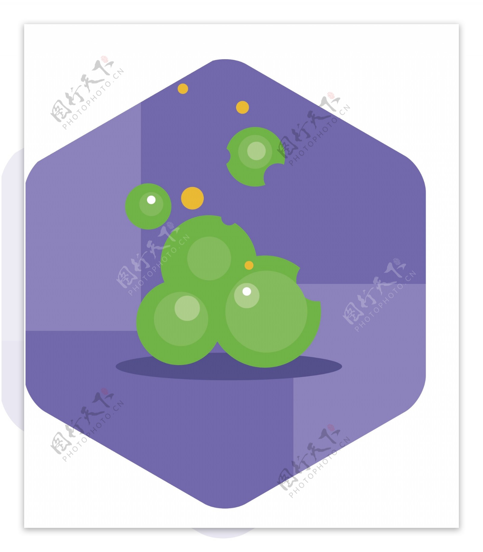 绿色霉菌病毒图标