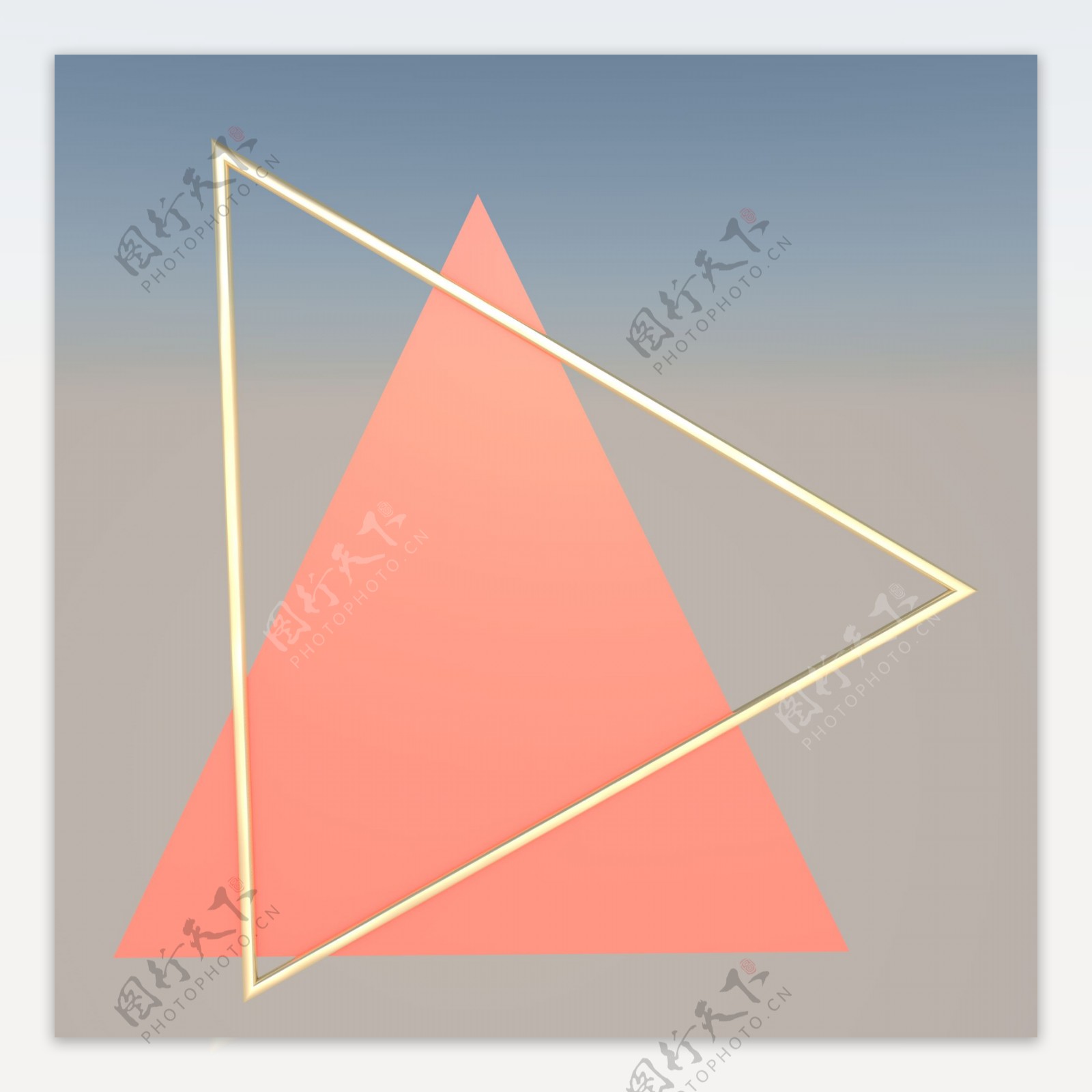 创意C4D立体三角形