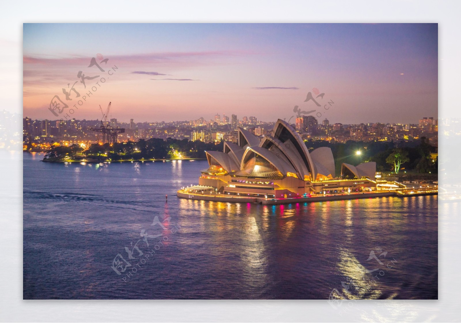 悉尼歌剧院灯光夜景