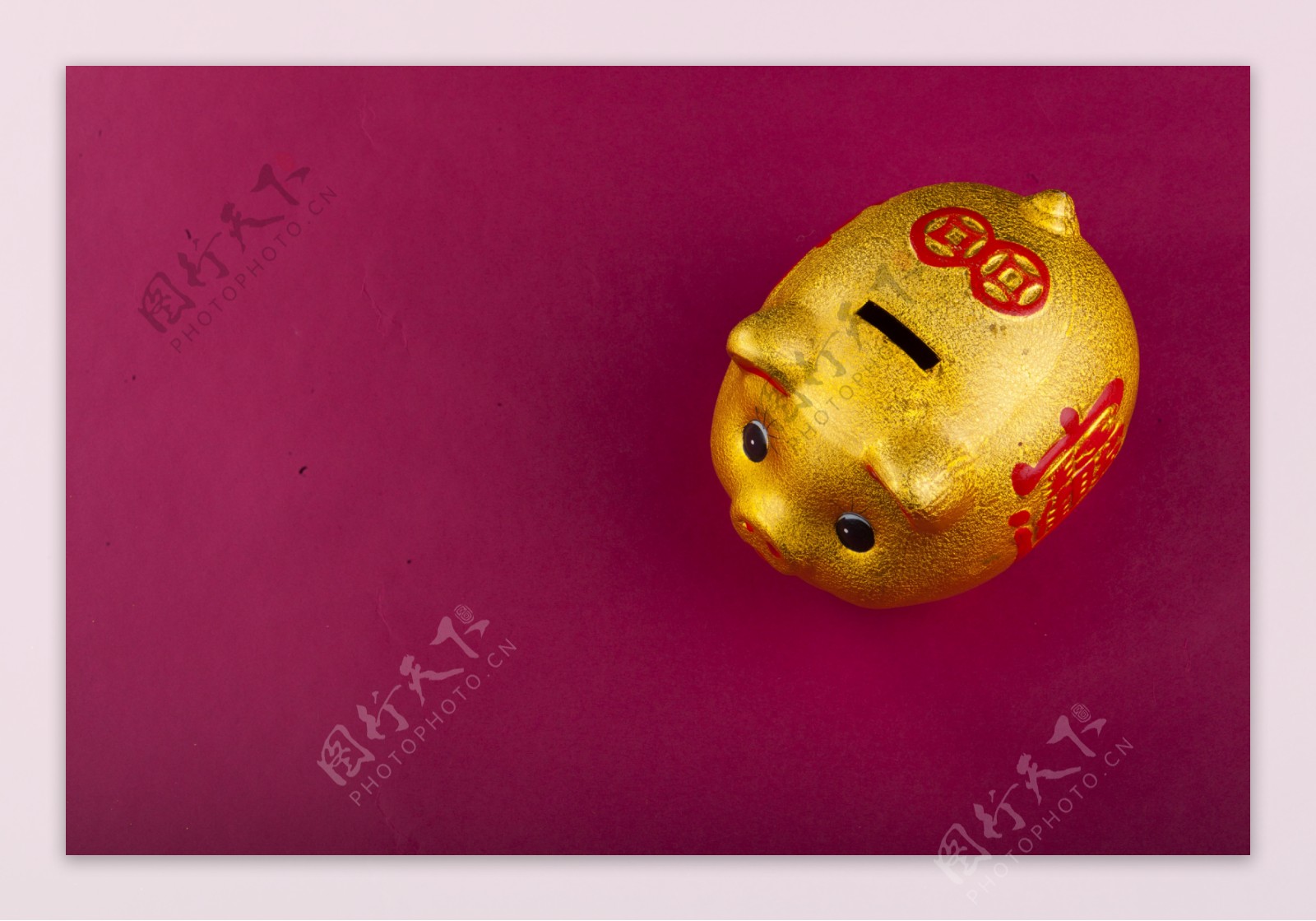 金猪储钱罐实物图摄影图2