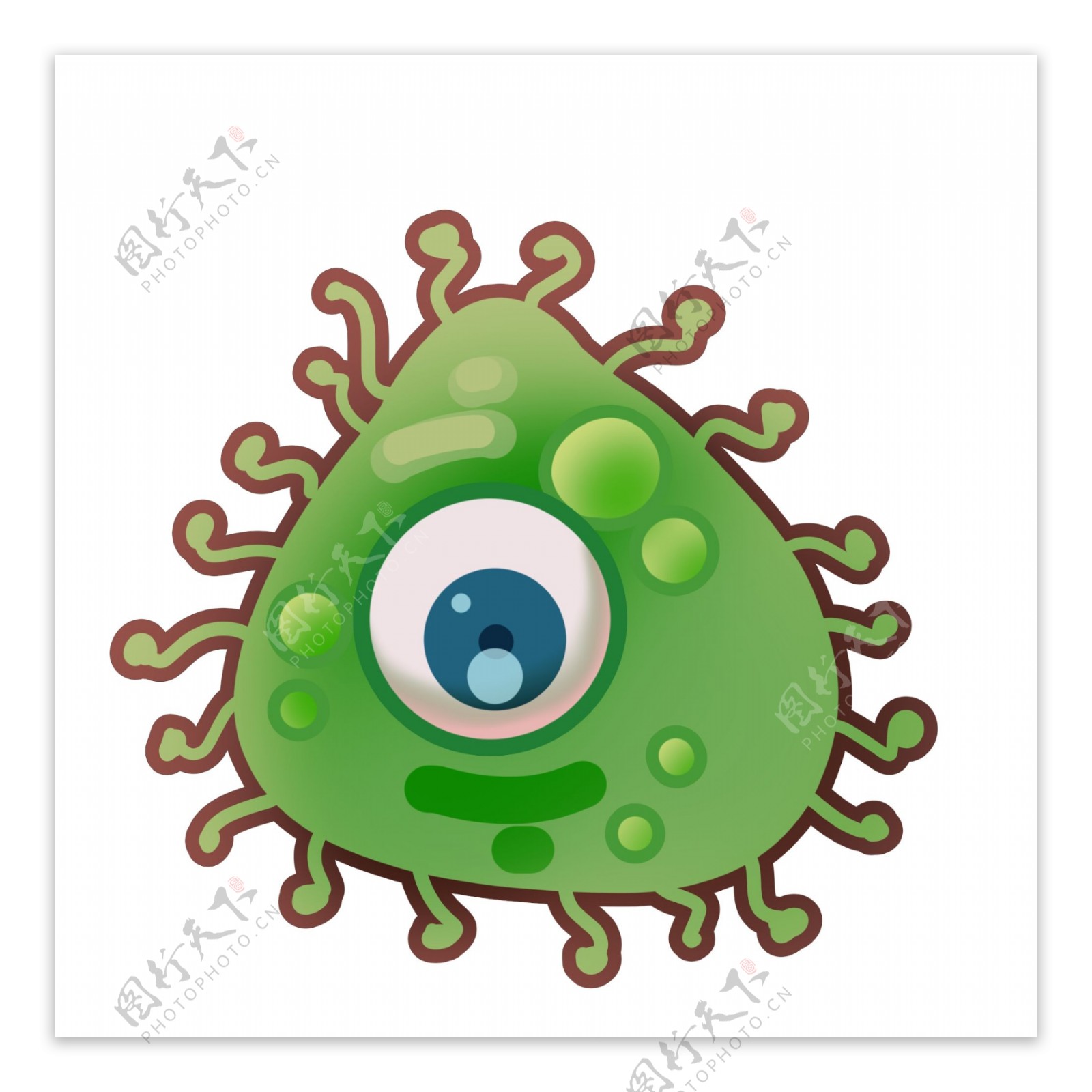 独眼绿色三角形细菌