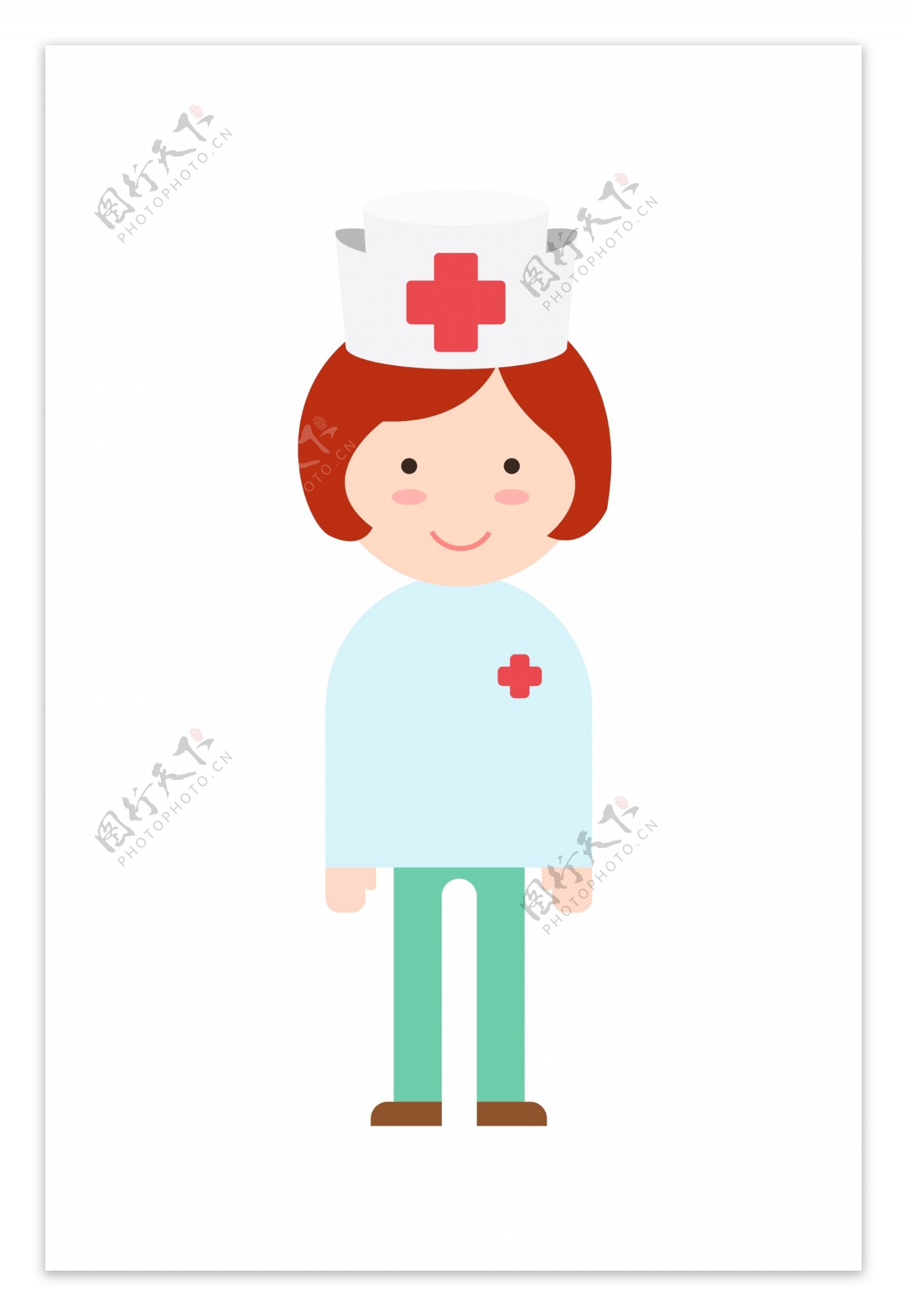 卡通医疗小护士插画