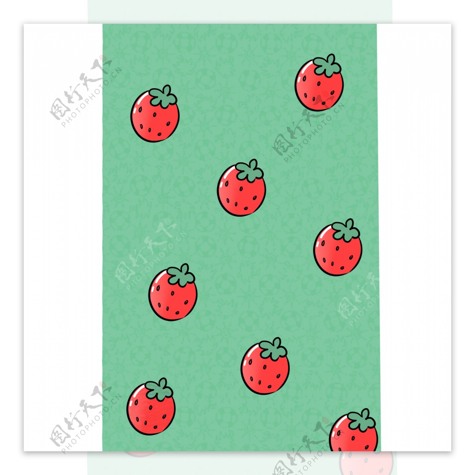 原创可爱清新草莓素材壁纸