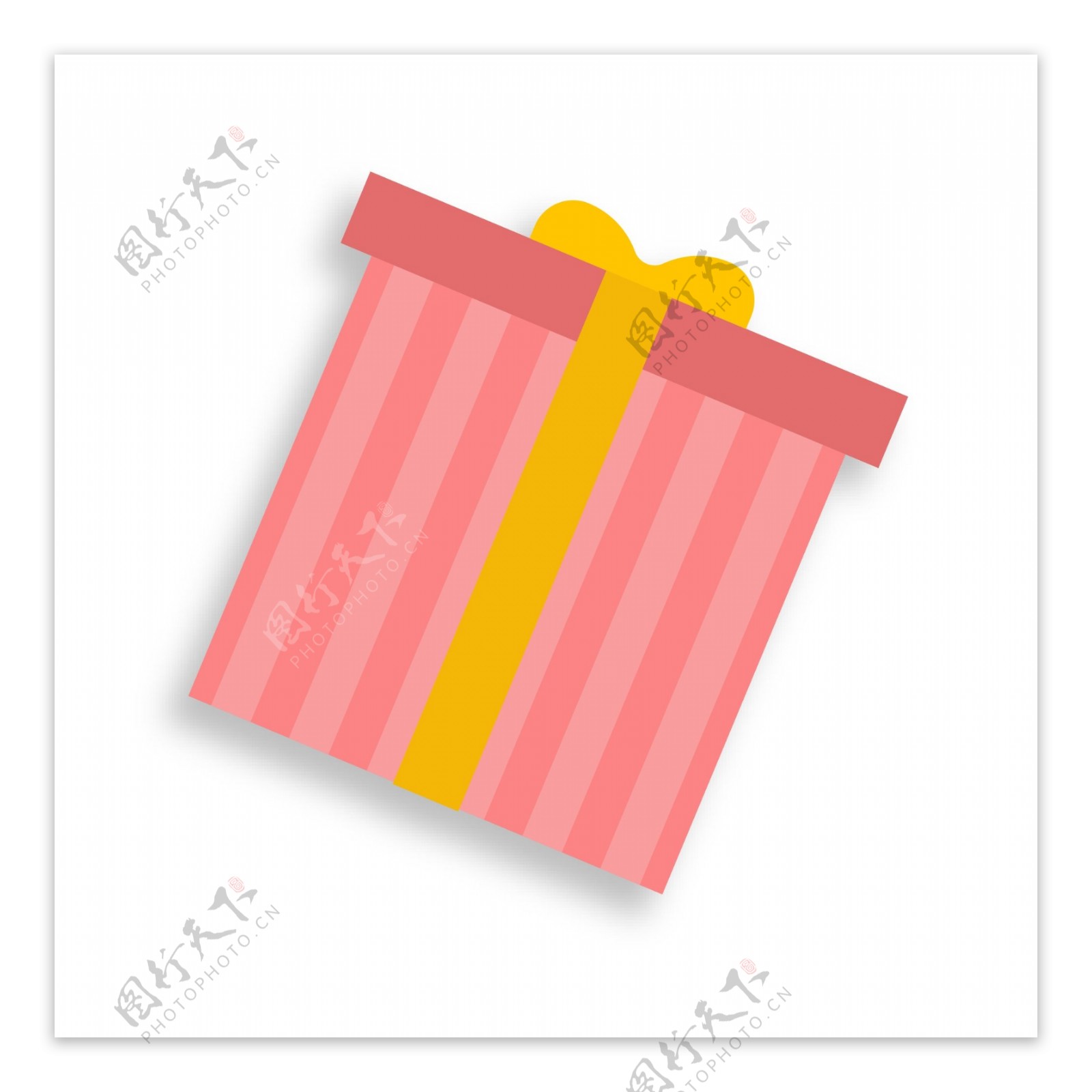 粉红色礼物盒装饰素材