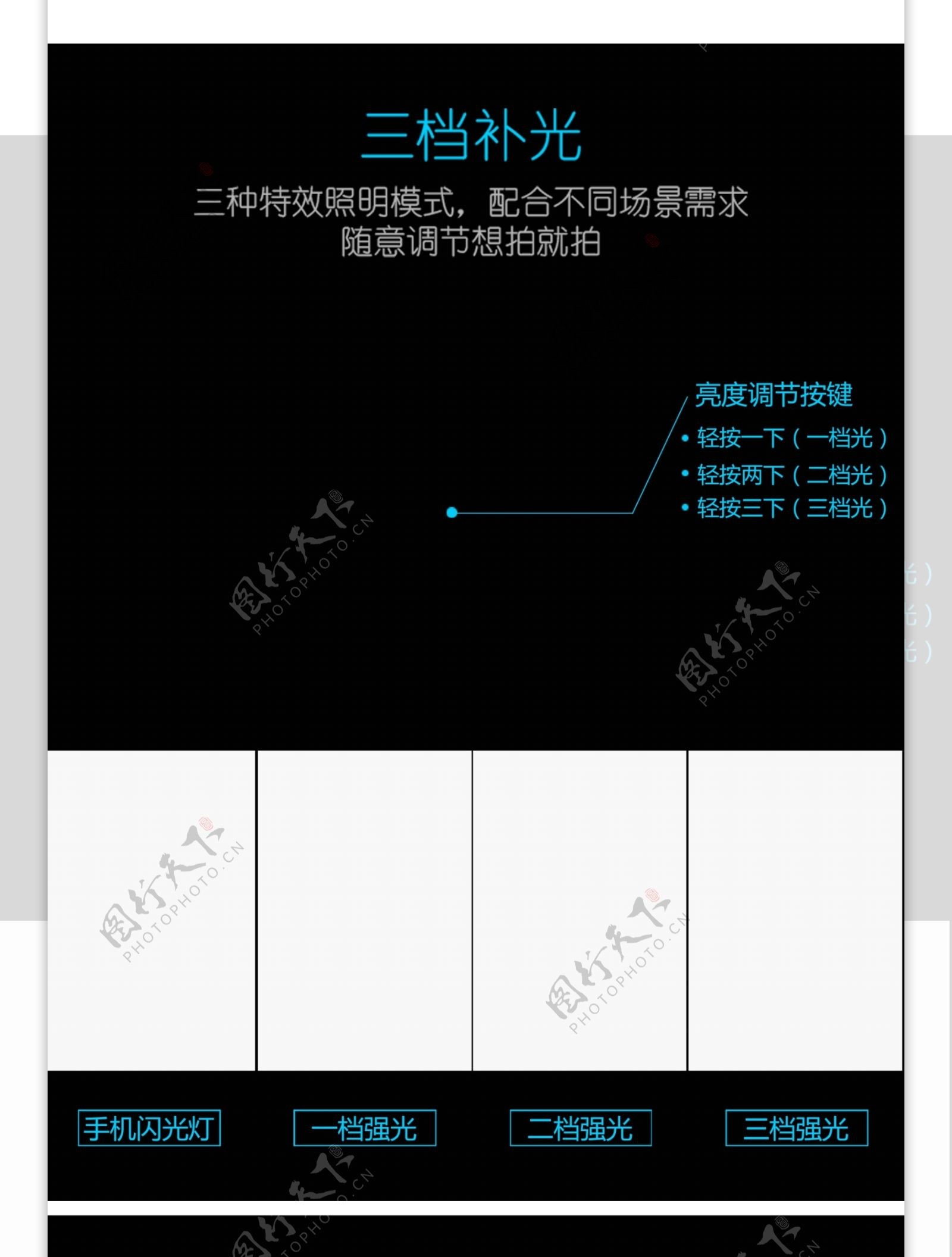 淘宝电商苹果手机自拍广角镜头详情页