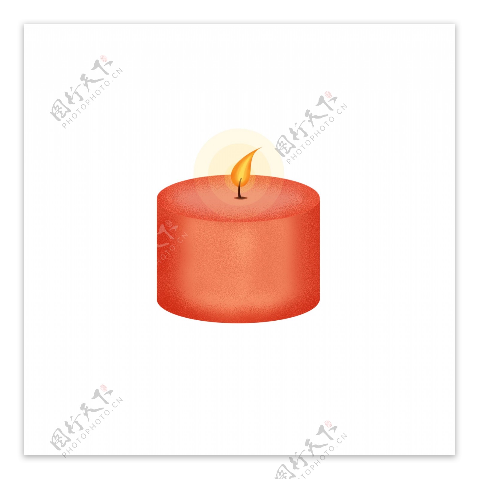 祈祷蜡烛心愿红色烛光平安祈愿免抠素材