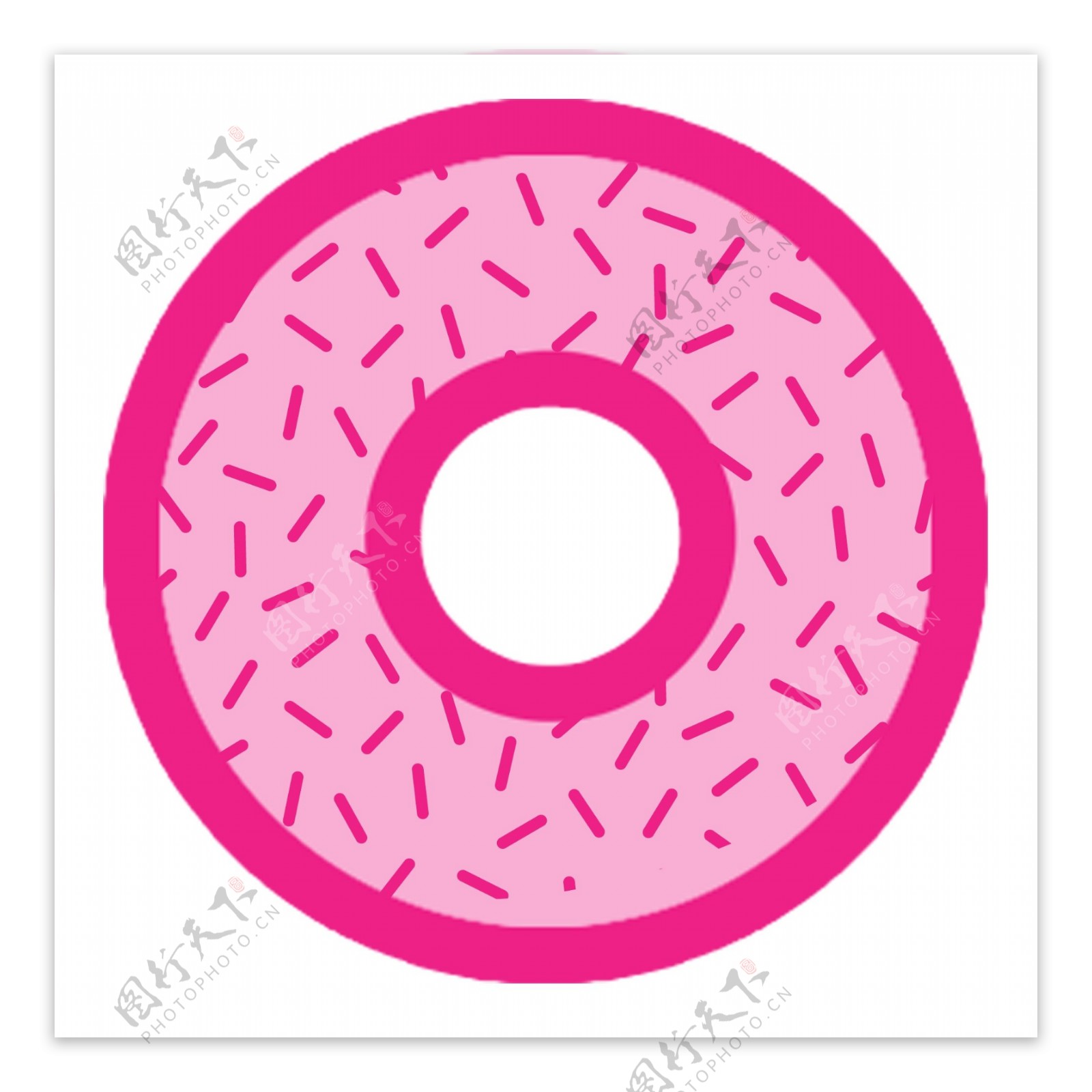 粉红色的甜甜圈素材