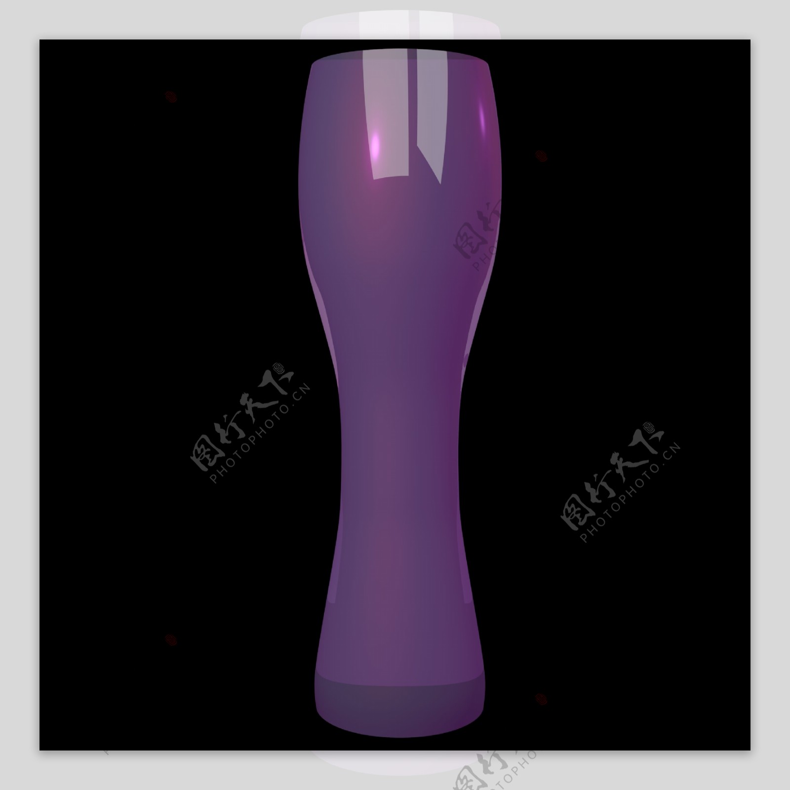 精美紫色花瓶