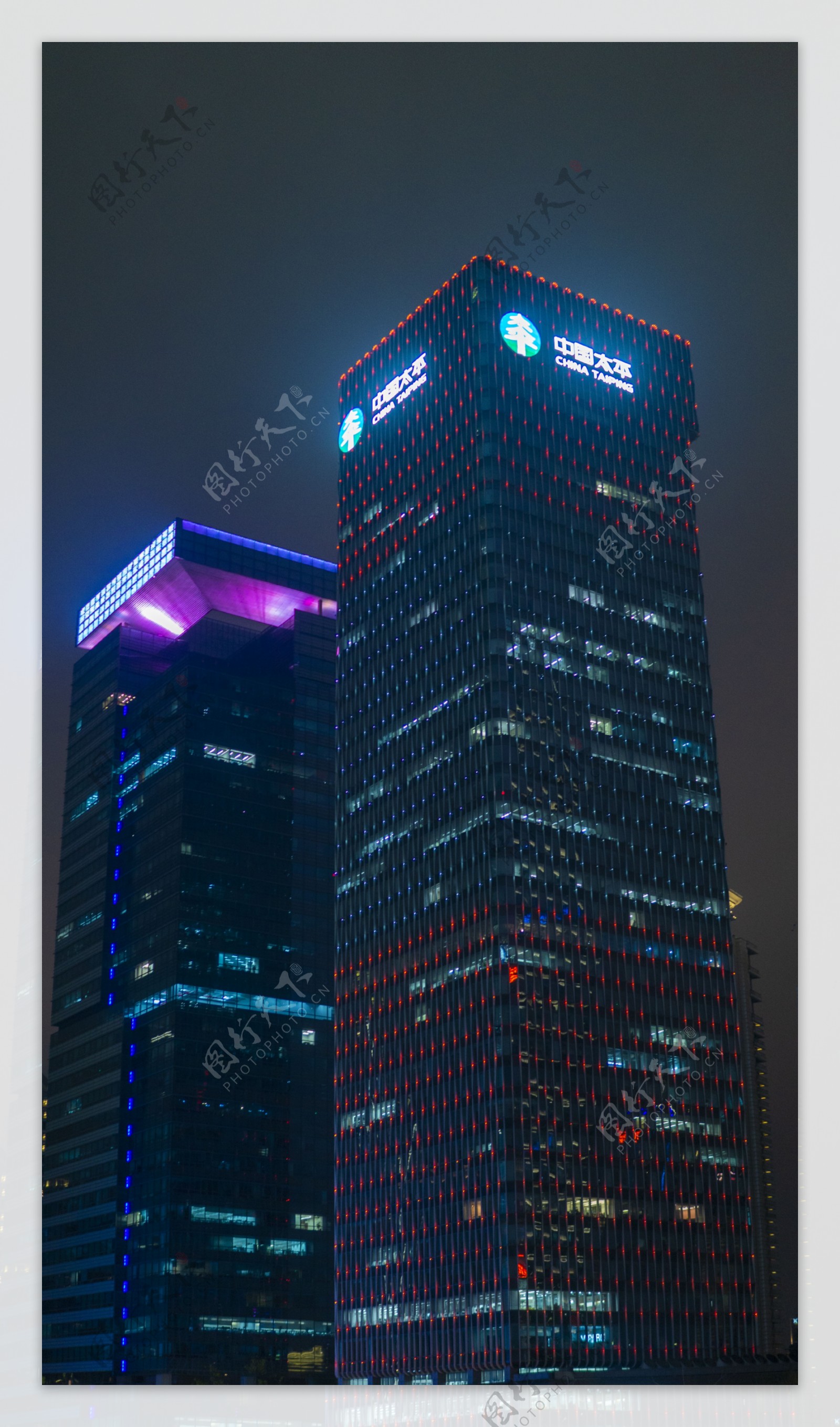城市夜景高楼建筑系列6