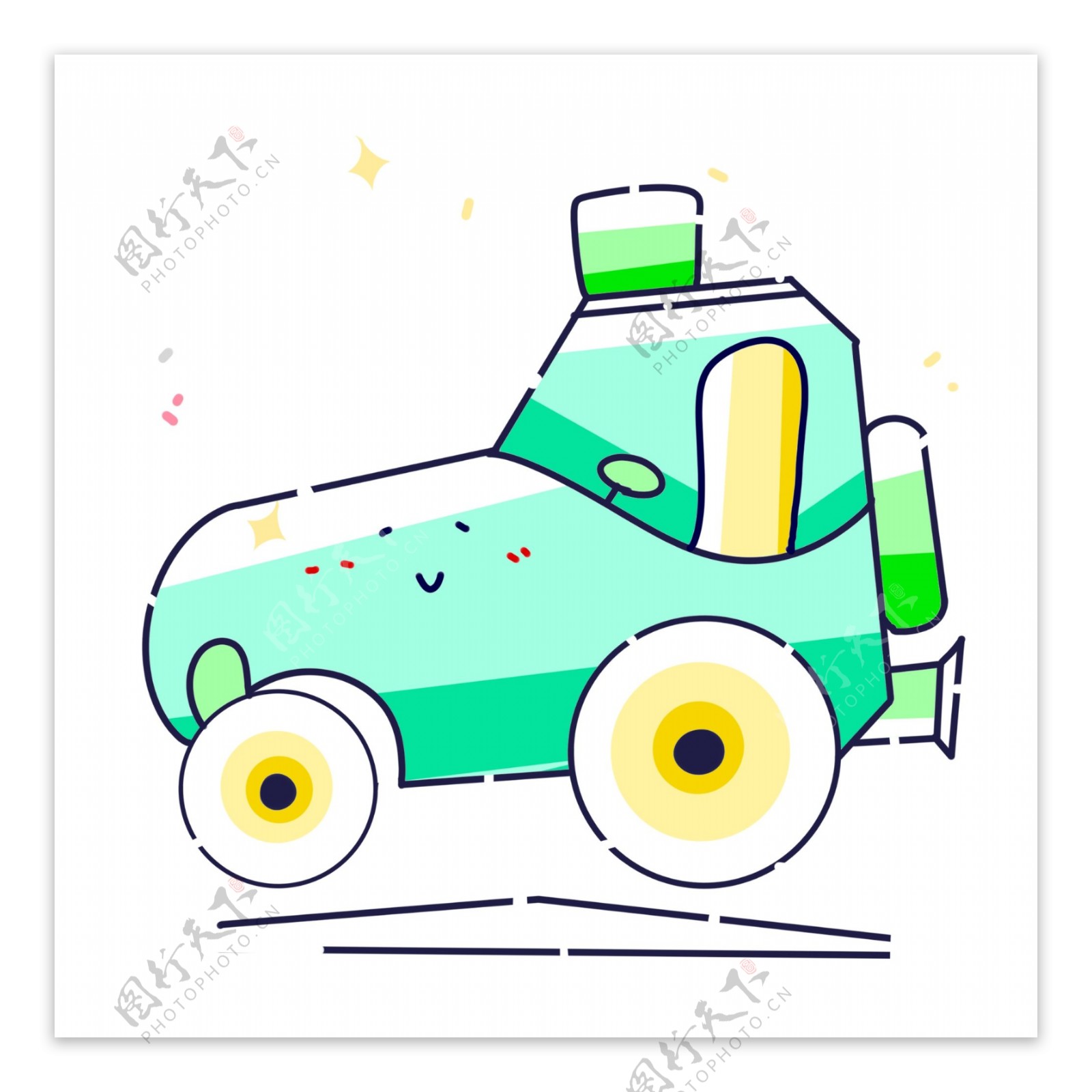 绿色儿童玩具汽车