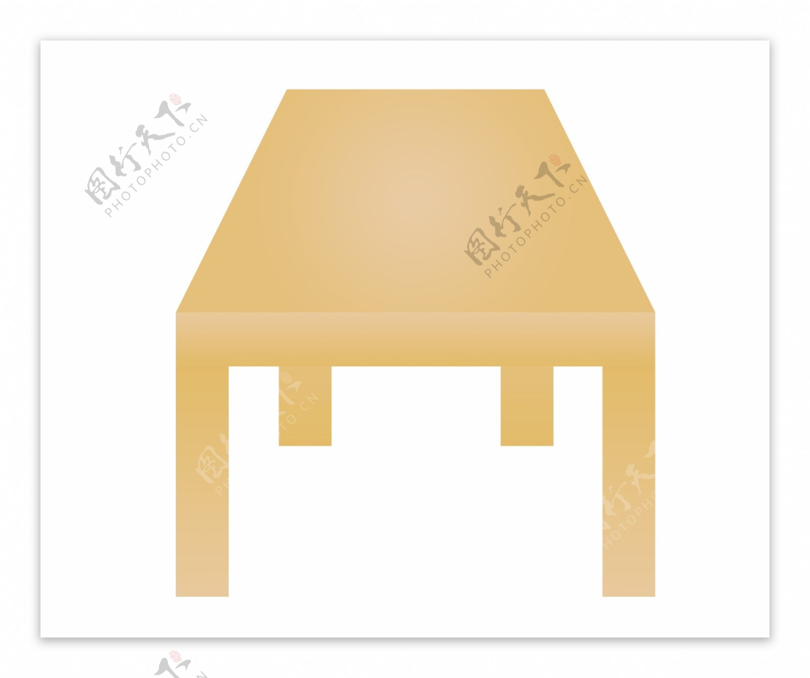 黄色木质桌子