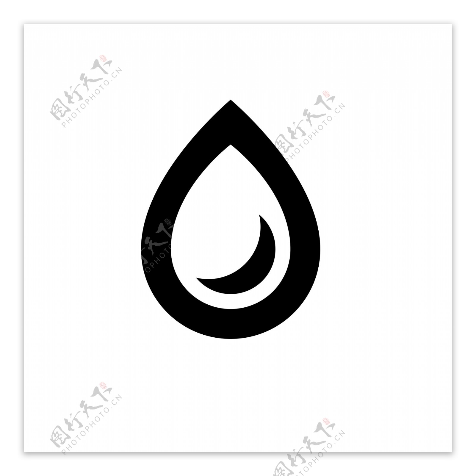 水滴标志平面广告素材免费下载(图片编号:4628970)-六图网