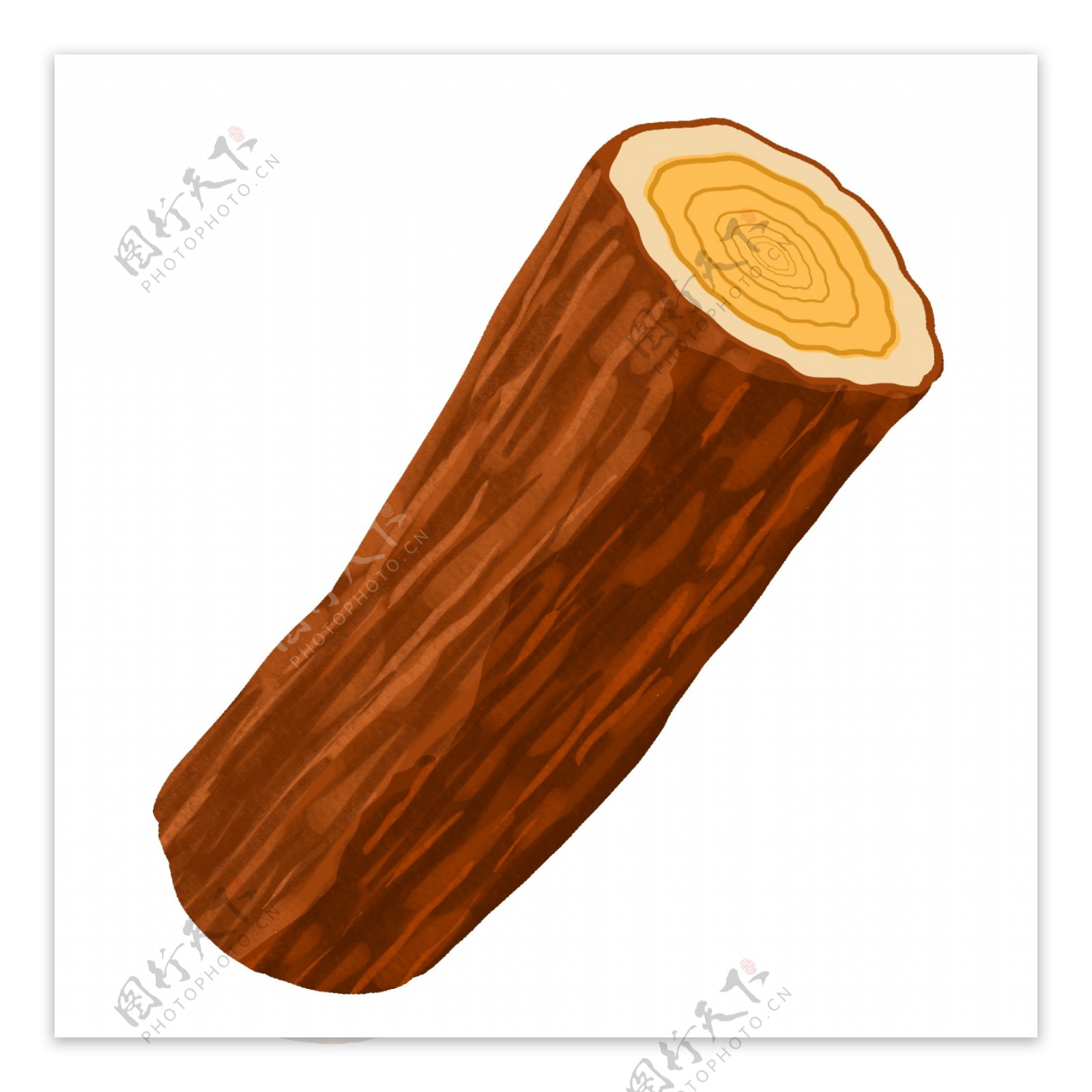半截木桩木头插图