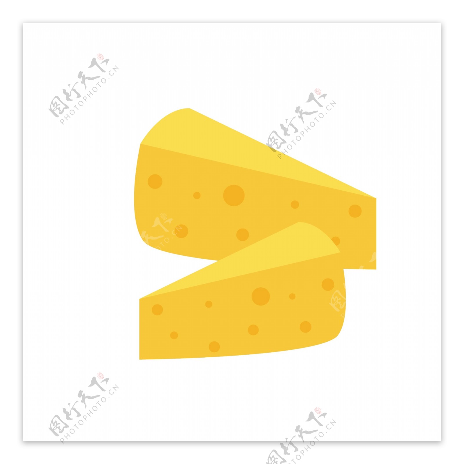 食物黄油奶酪卡通矢量元素