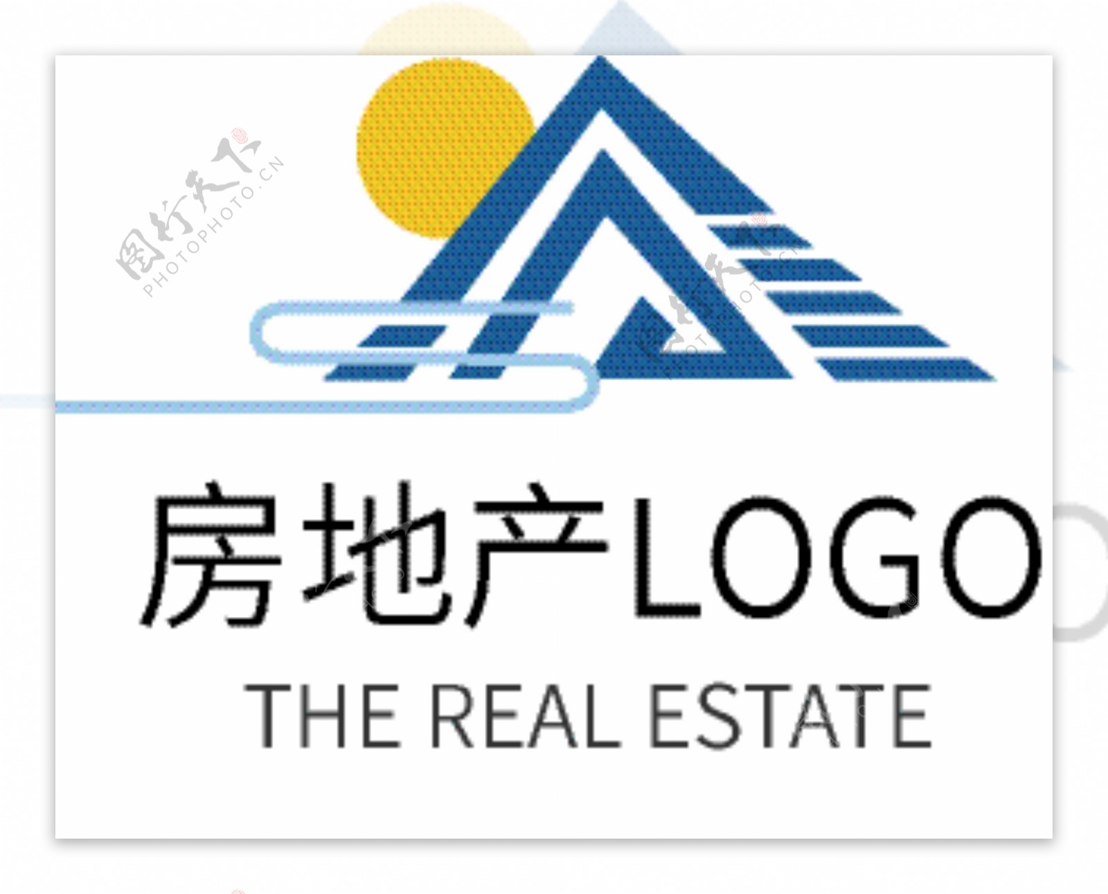 中式房地产商务企业logo