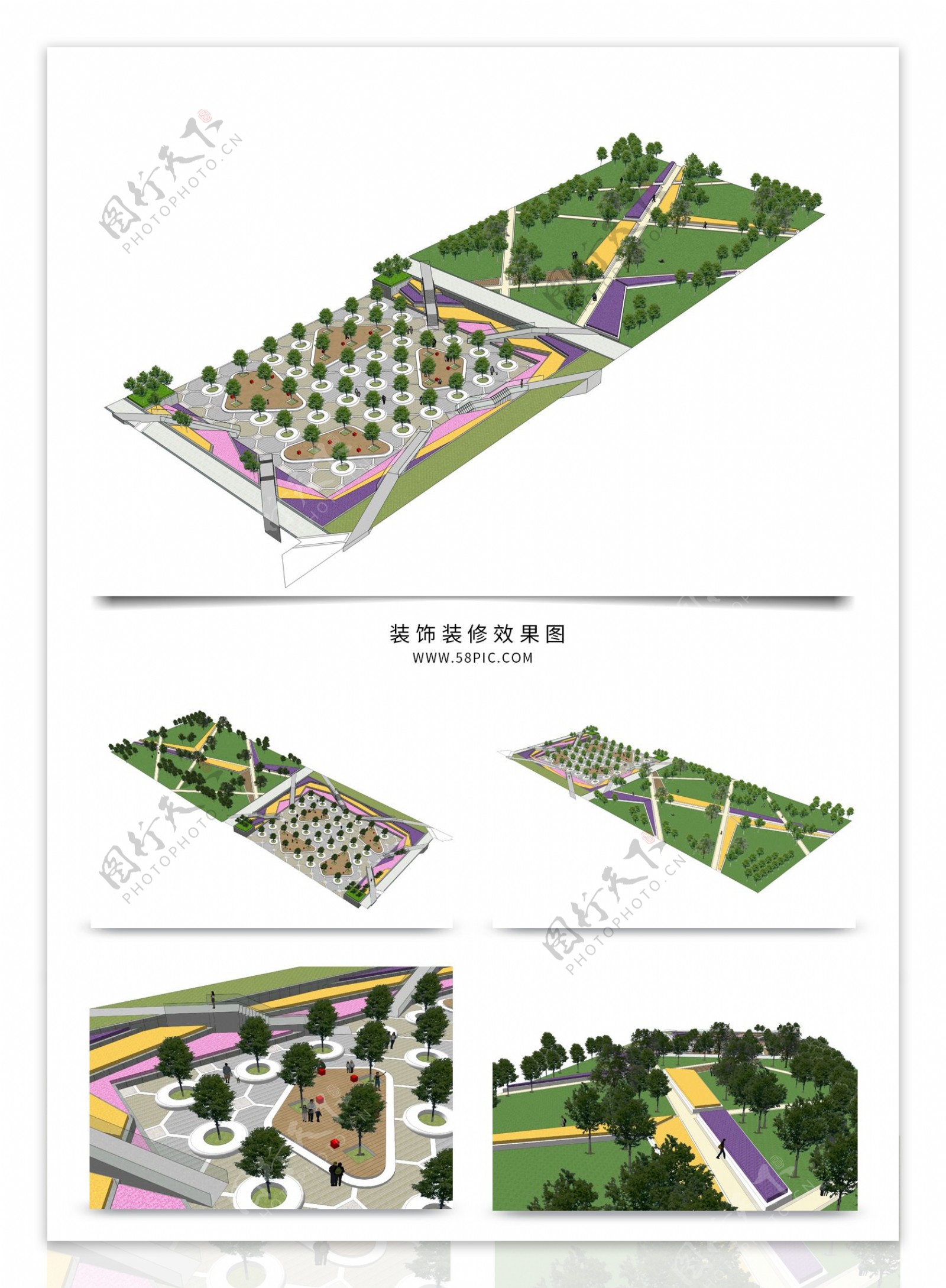 景观规划方案SU模型