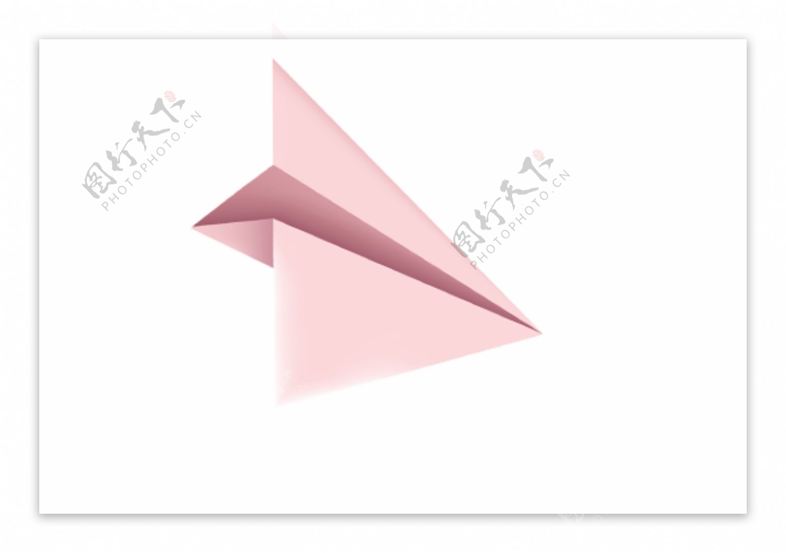 粉色纸飞机折纸