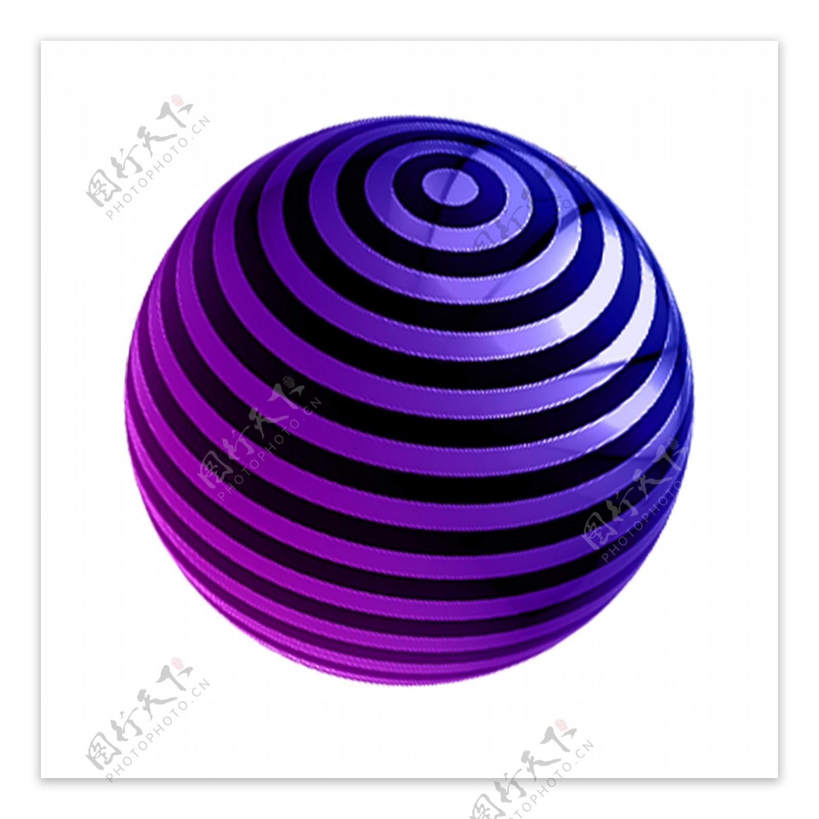 紫色圆弧电商圆球元素