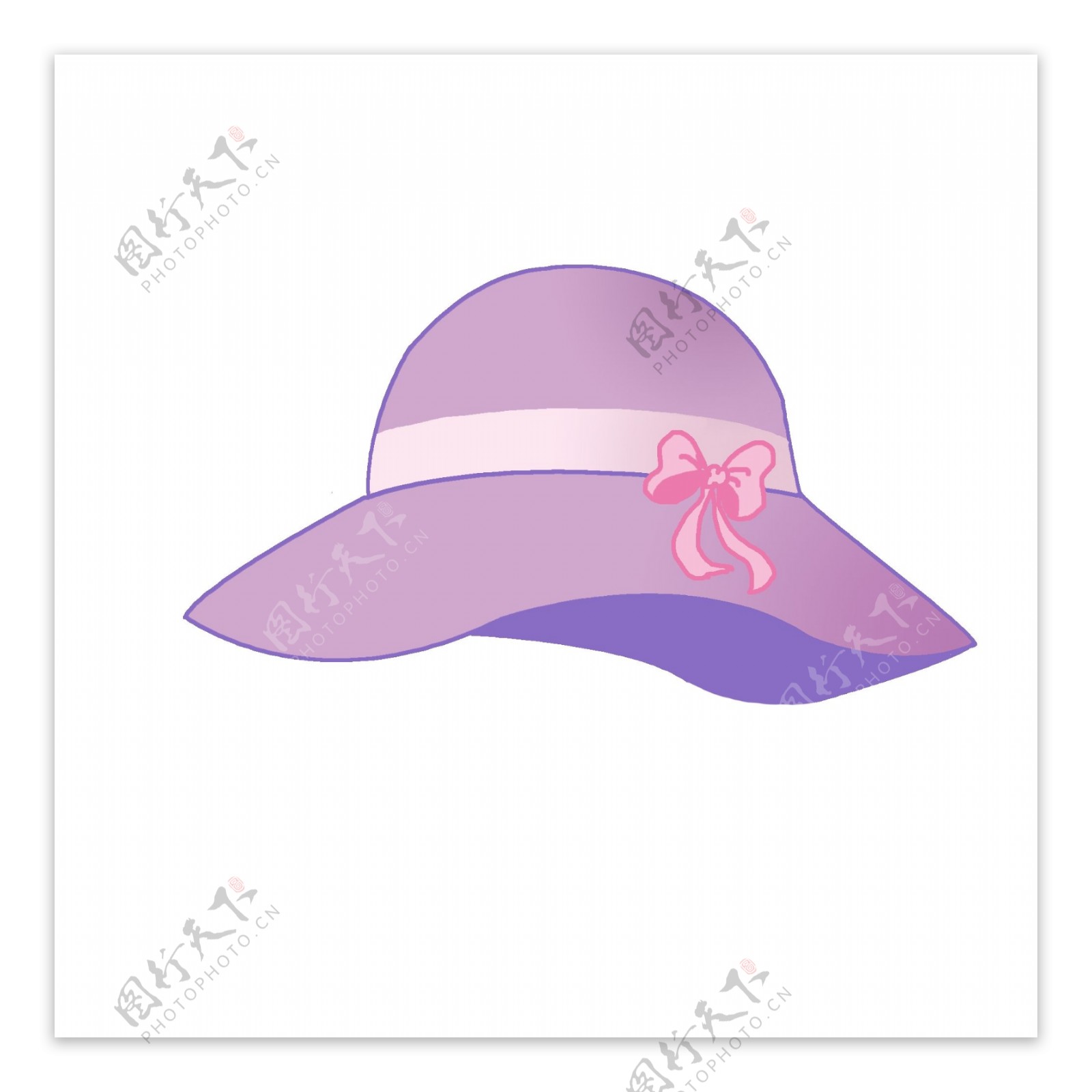 帽子太阳帽遮阳帽紫色