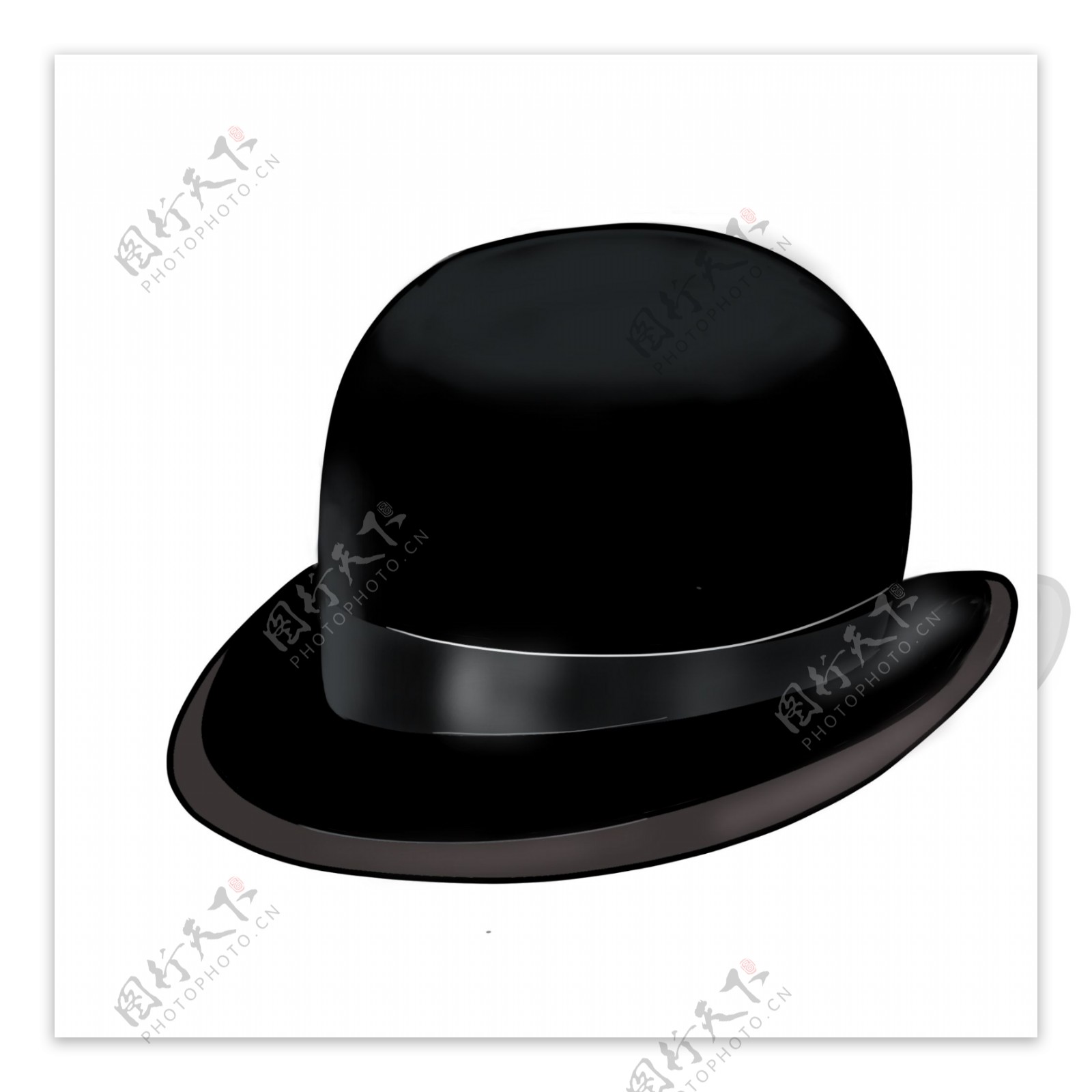 黑色帽子装饰
