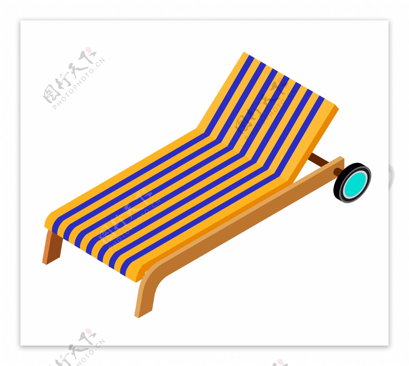 海滩休闲躺椅