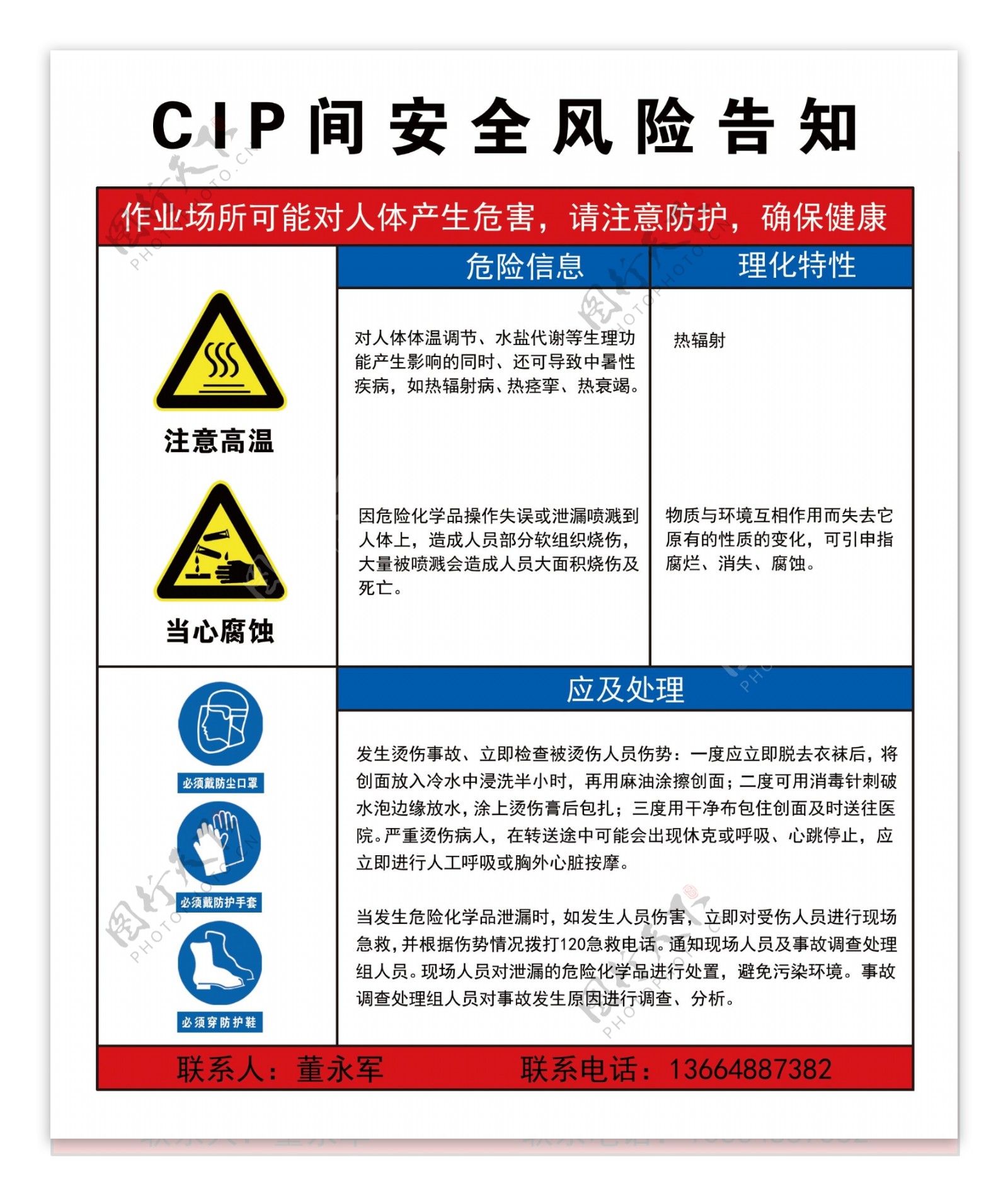 安全风险告知