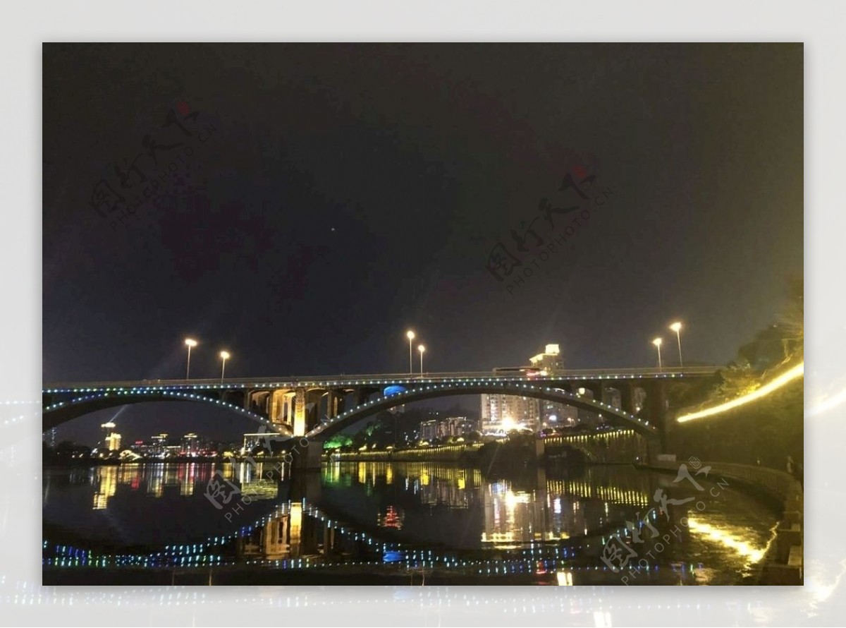 内江夜景西林大桥