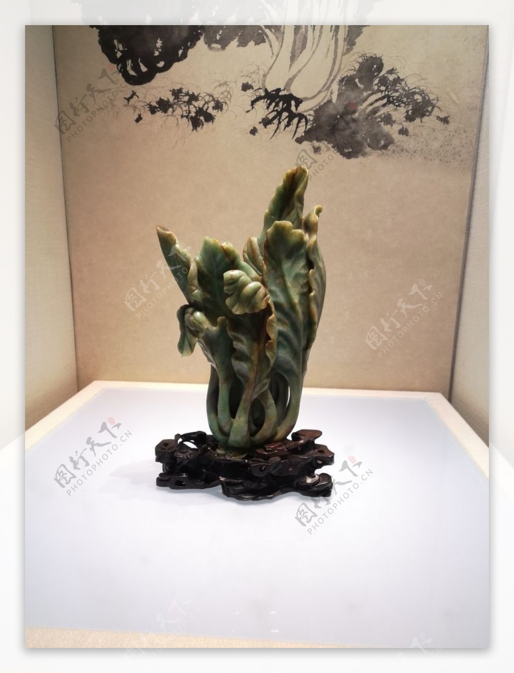 翡翠白菜玉石雕刻图片素材-编号22451909-图行天下