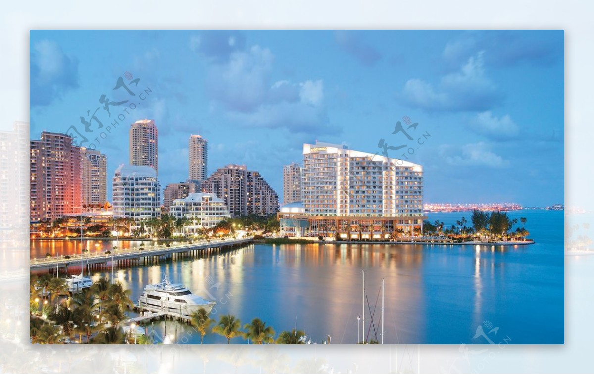 美国迈阿密繁华城市