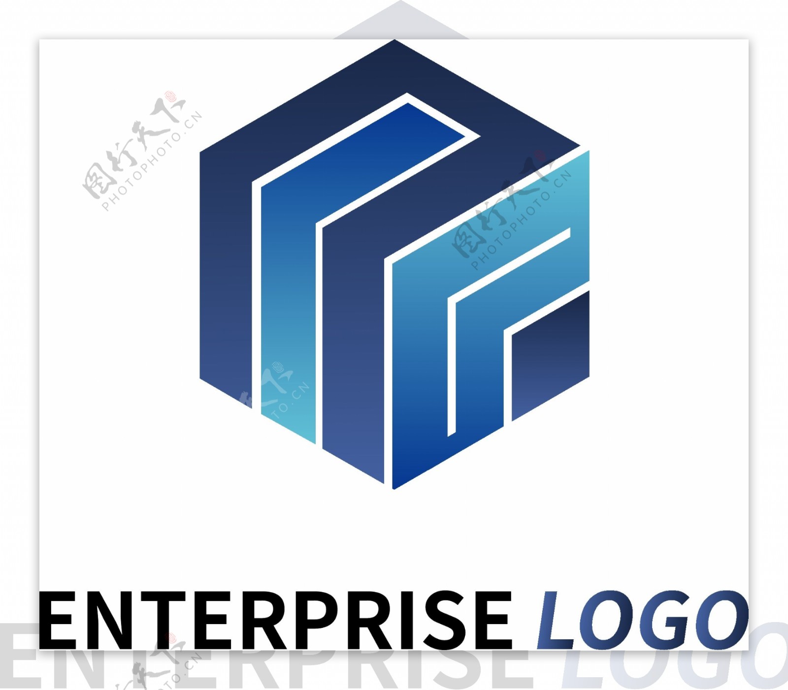 集团企业蓝色logo