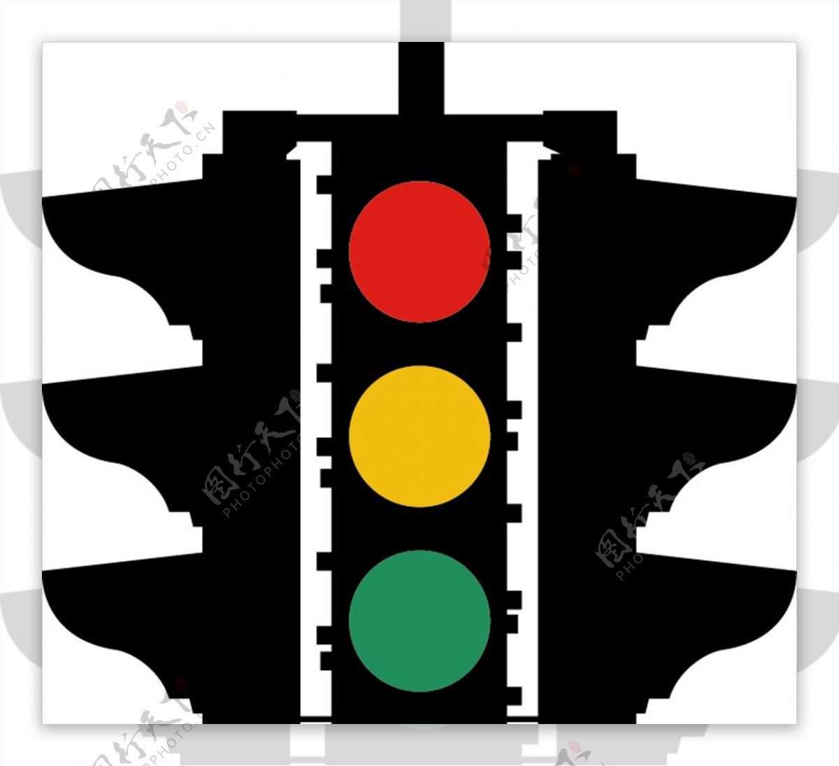外国交通图标红绿灯标识
