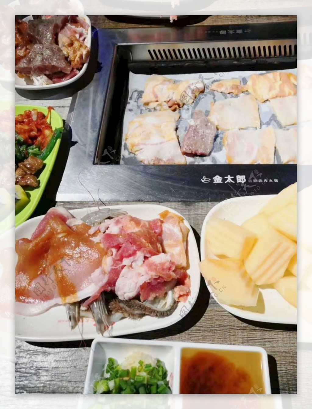 金太郎自助餐肉类摄影图