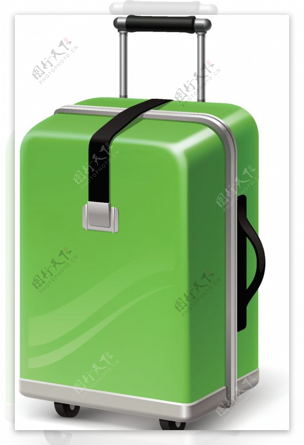 旅行工具绿色行李箱