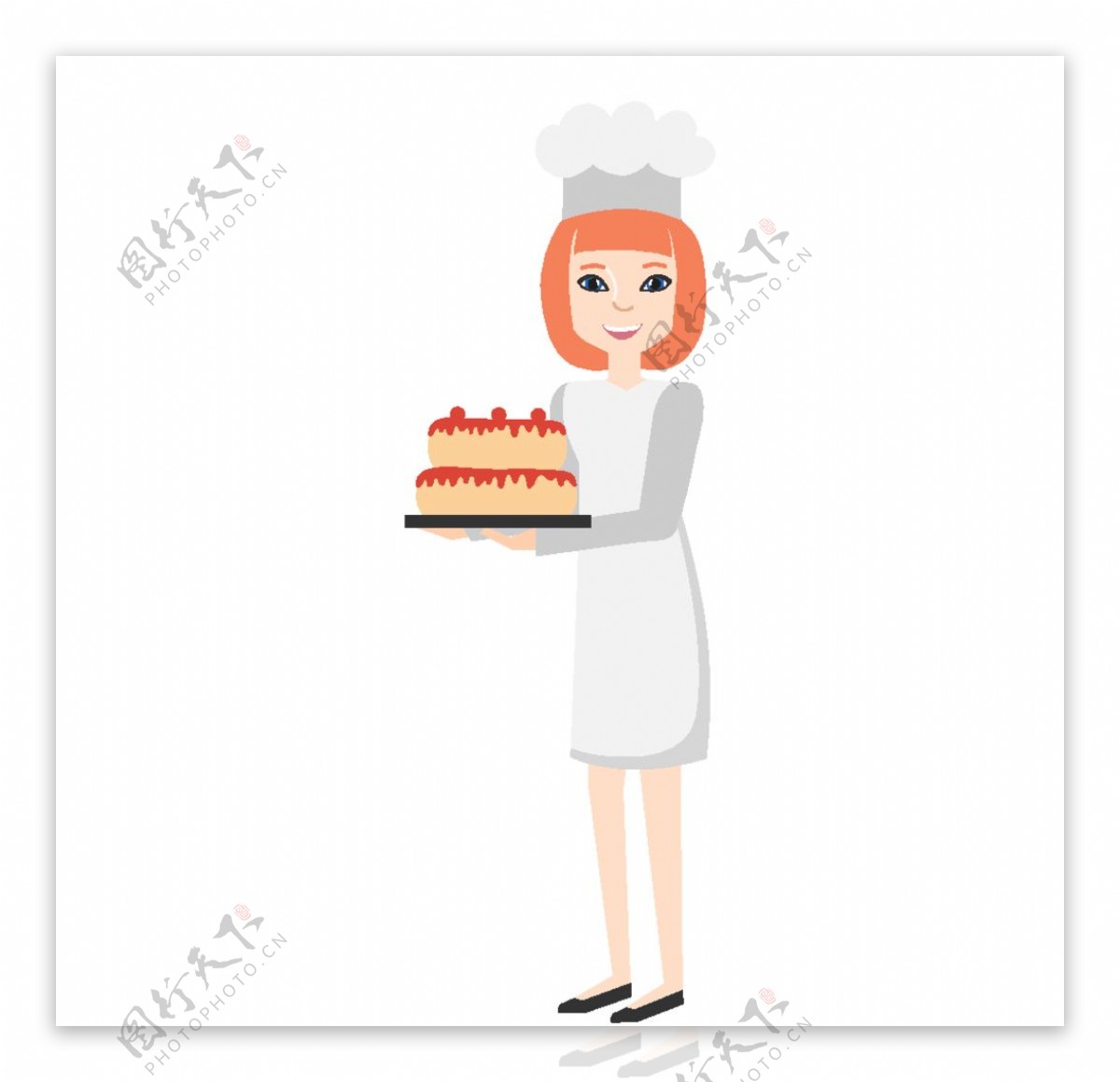 女性蛋糕师