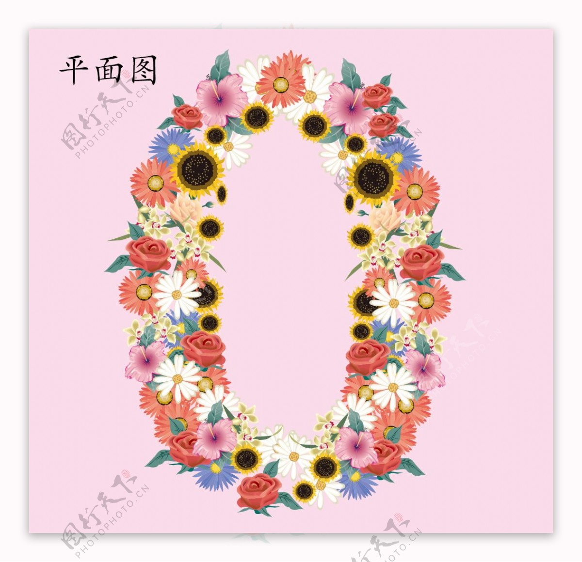 花的数字0