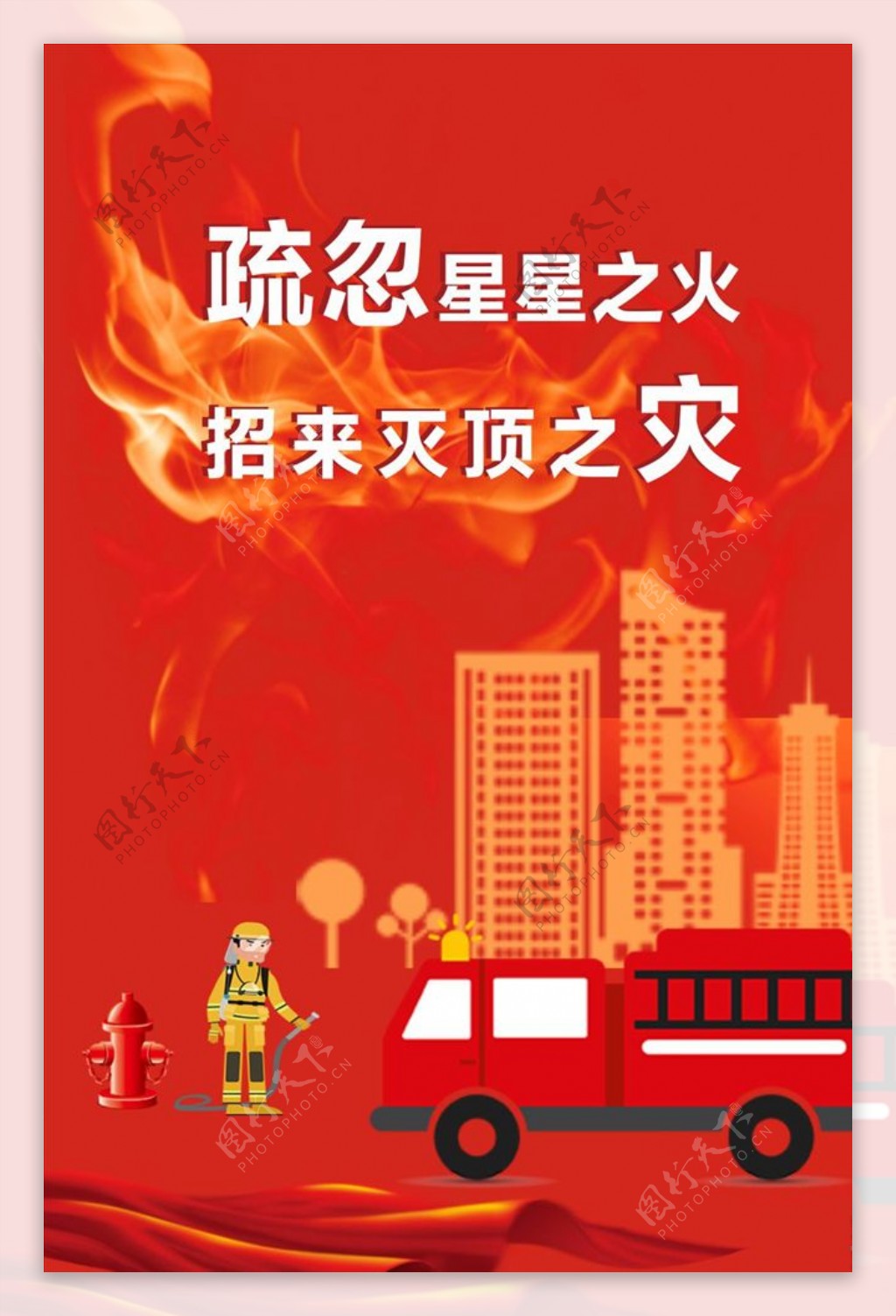 预防火灾海报