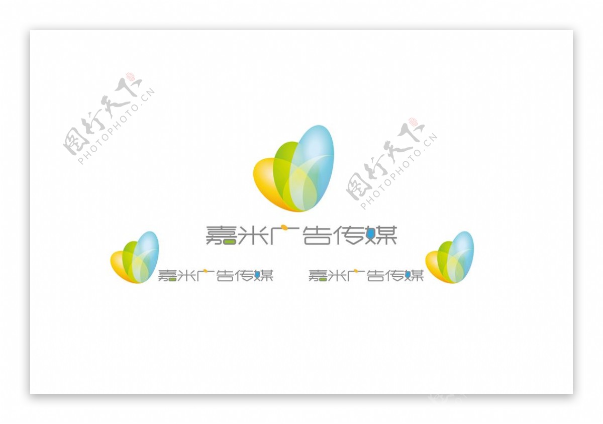 原创嘉米广告传媒logo