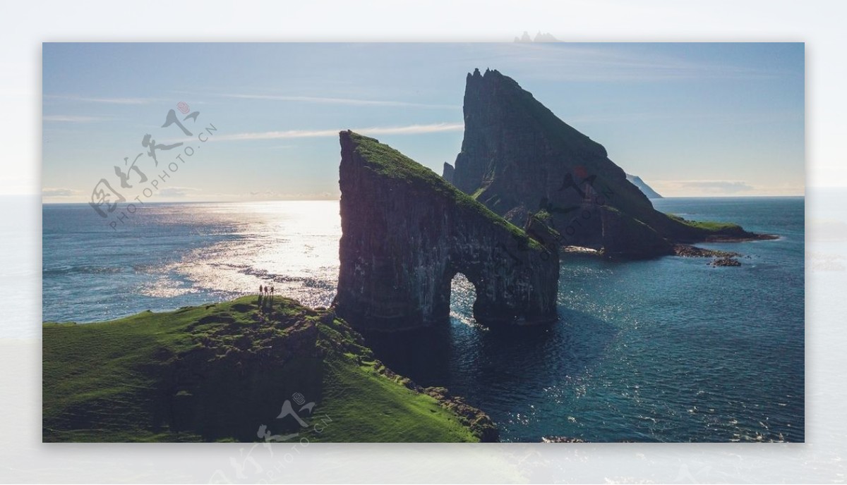 大海小岛天空海水风景