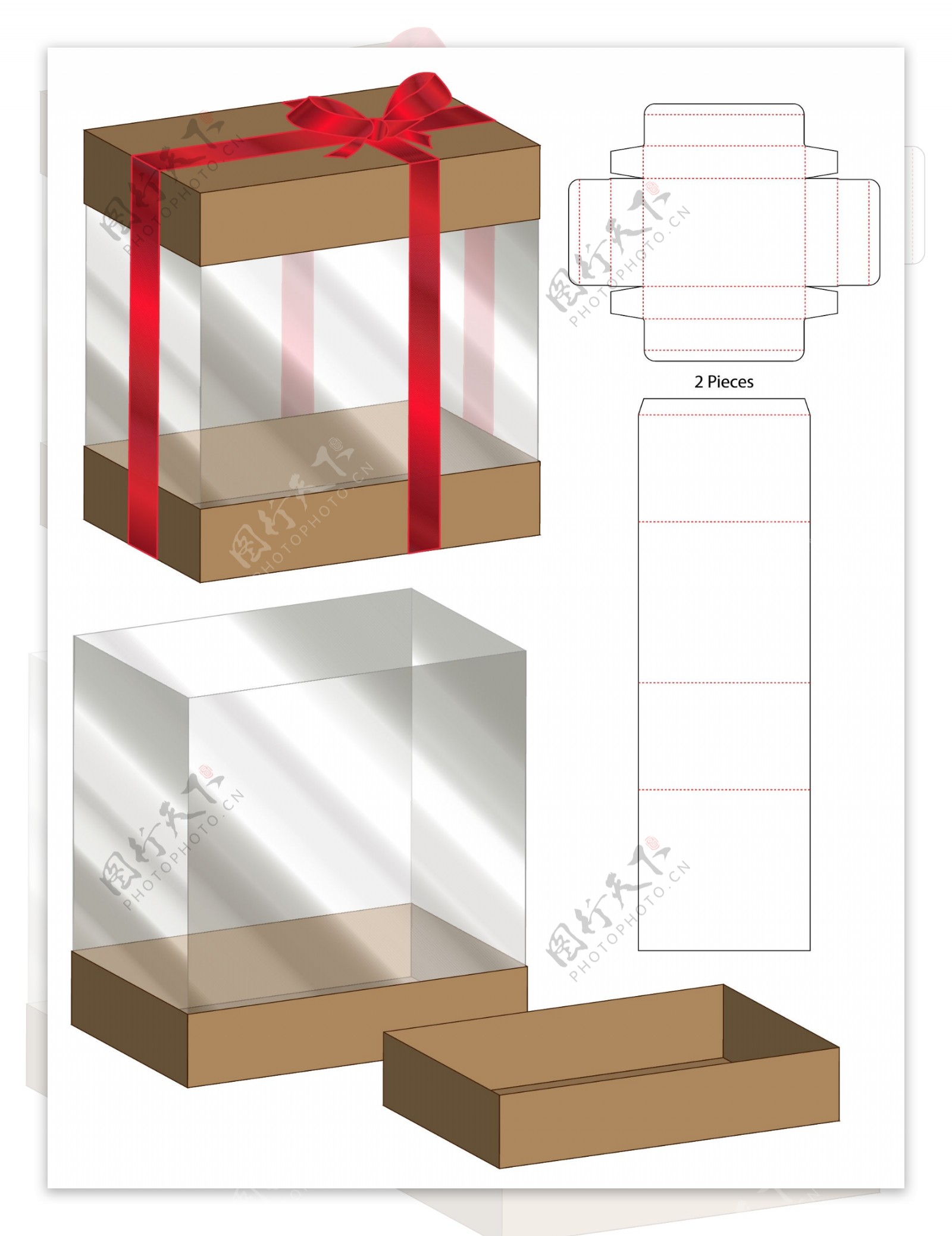 纸质包装盒刀模设计图