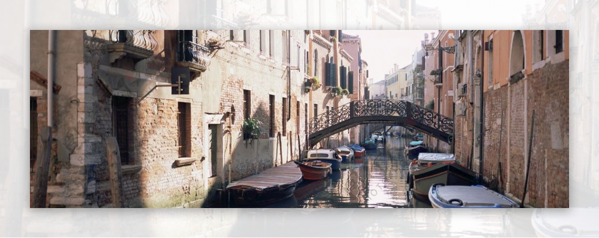 威尼斯运河实拍照片