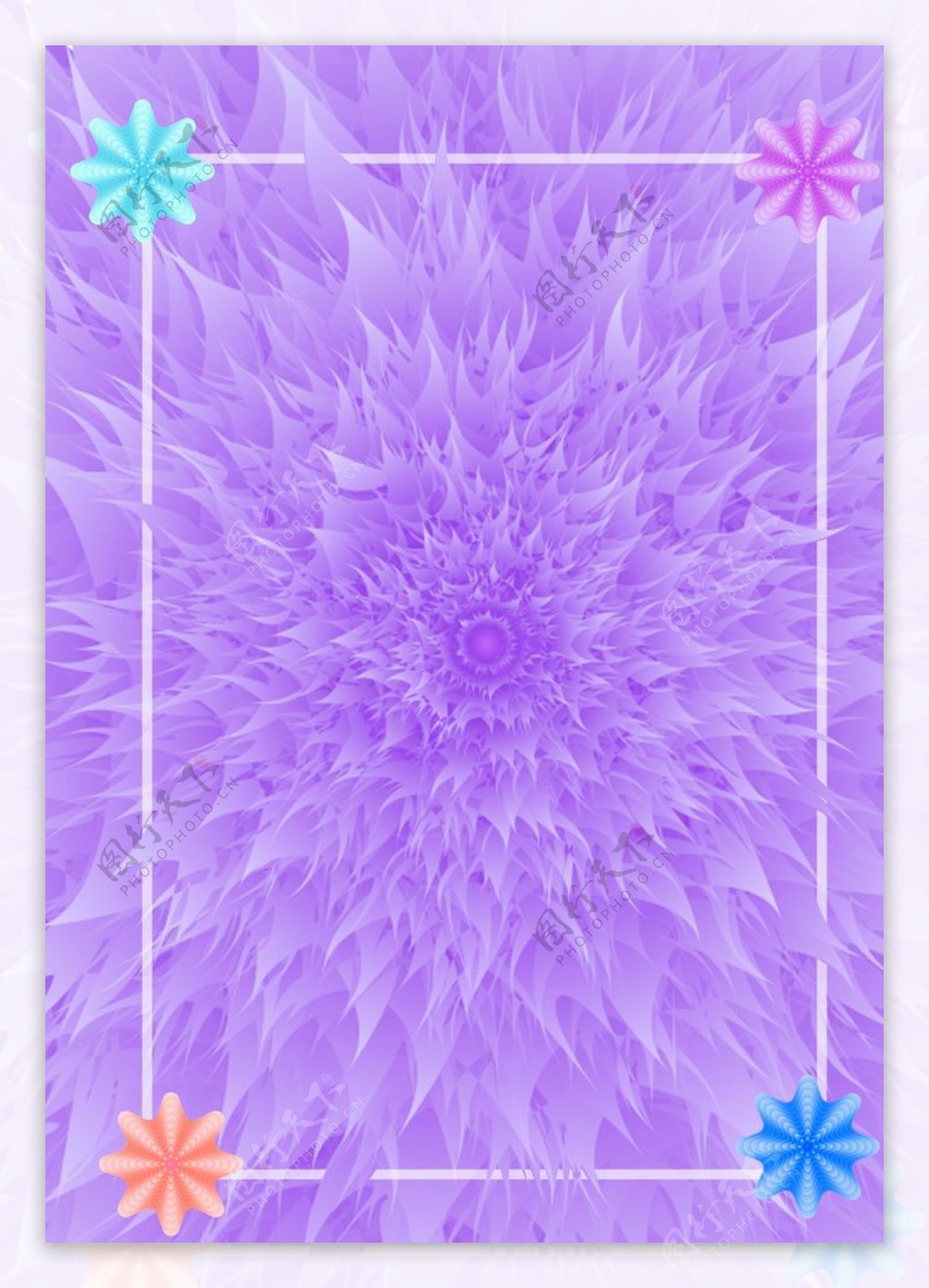 紫色花背景图