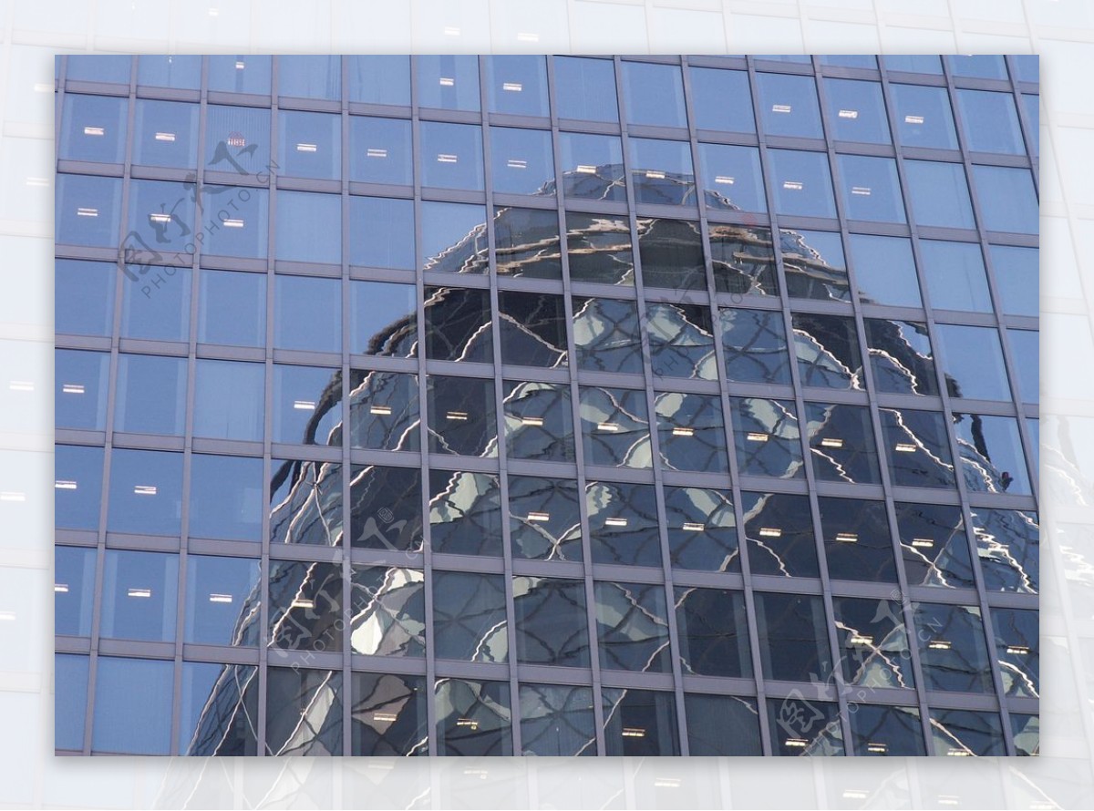 摩天大楼反射玻璃
