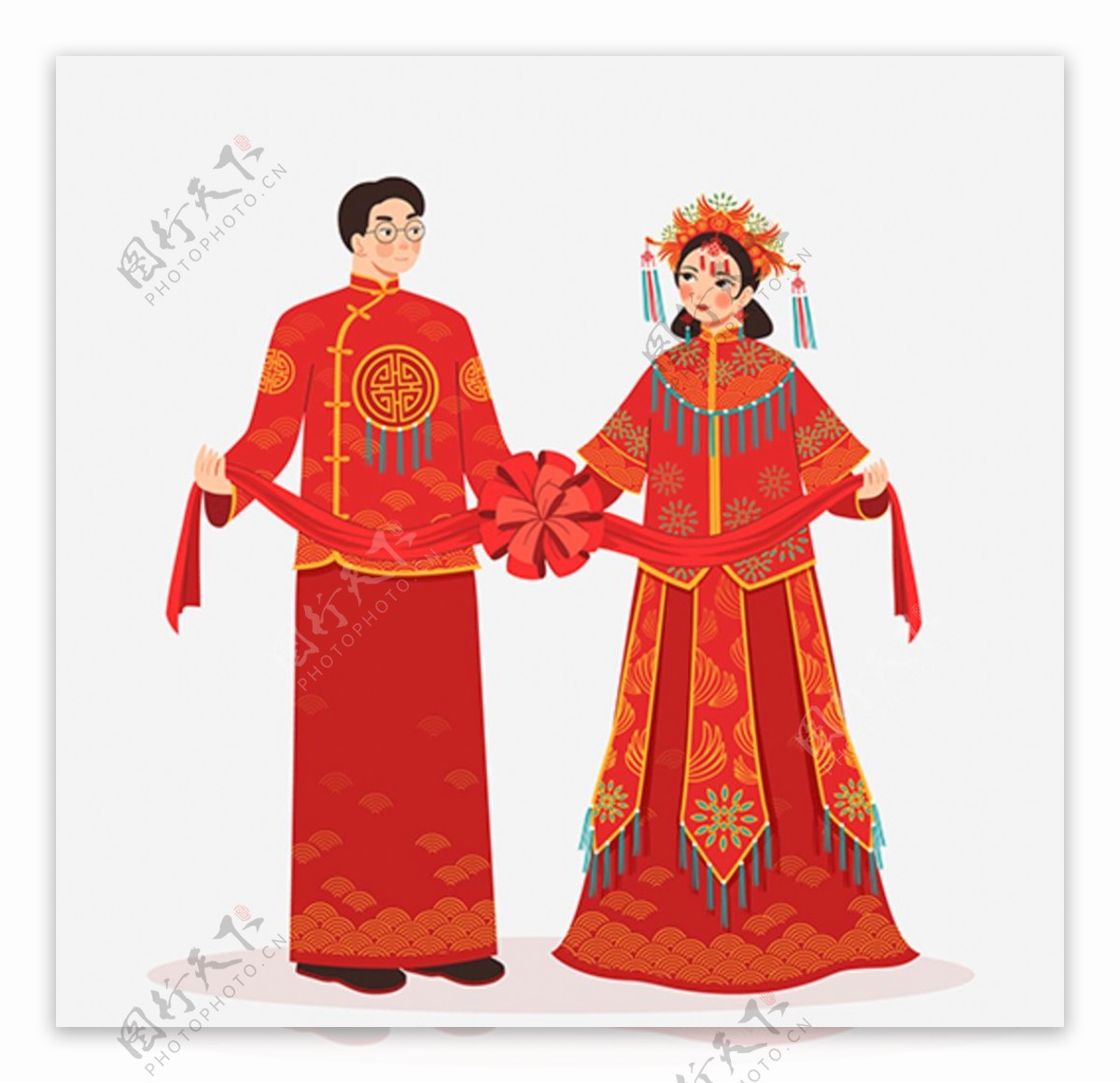 中式婚礼新人